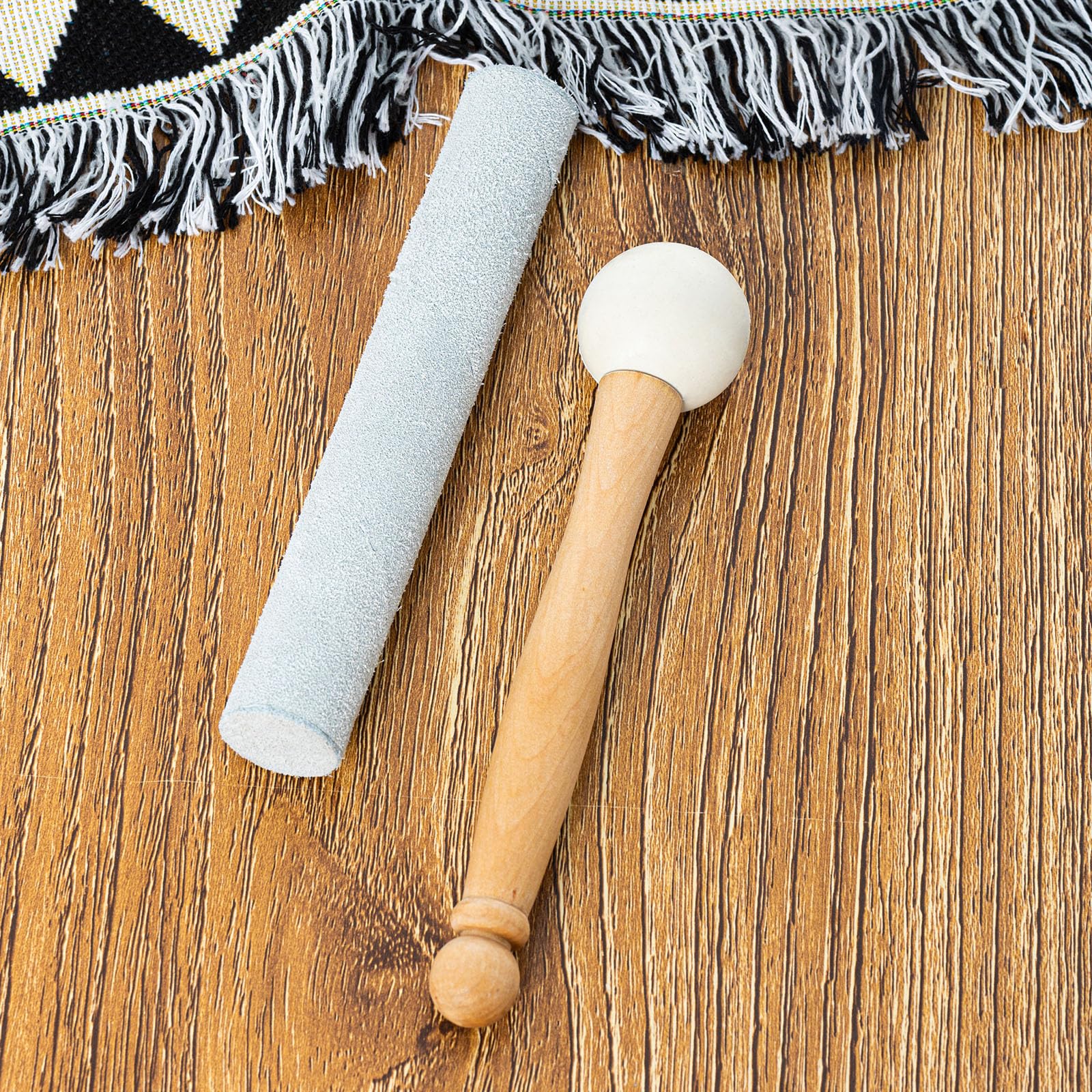 Calm Clang 8 Inch Blue G Note 432Hz Throat Chakra Crystal Singing Bowl Healing With Carrying Case And Rubber Mallet Suede Strike