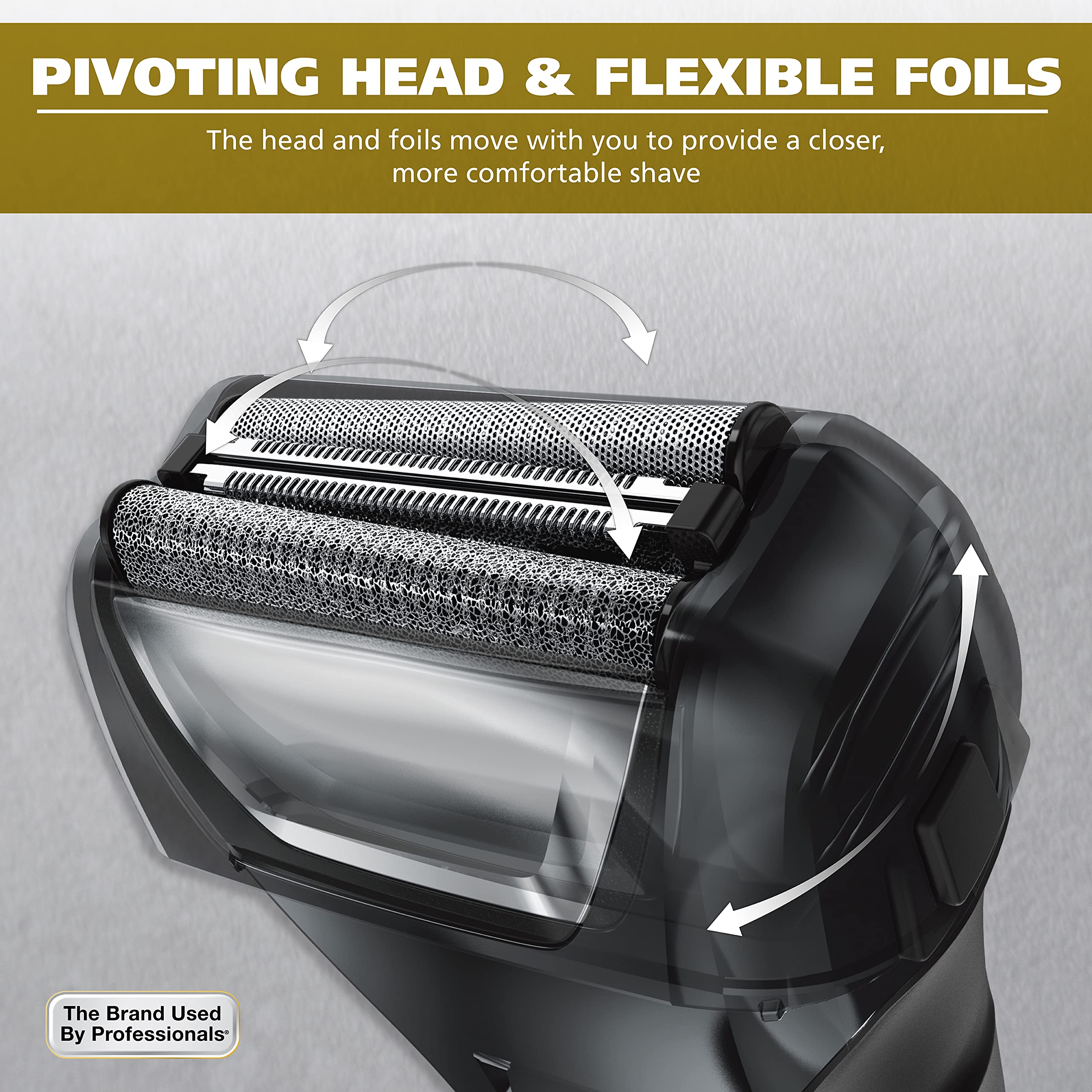 Wahl Manscaper Lithium Ion Hypoallergenic Shaver With Flexible Titanium Foils To Prevent Skin Irritation And Shaver Bumps