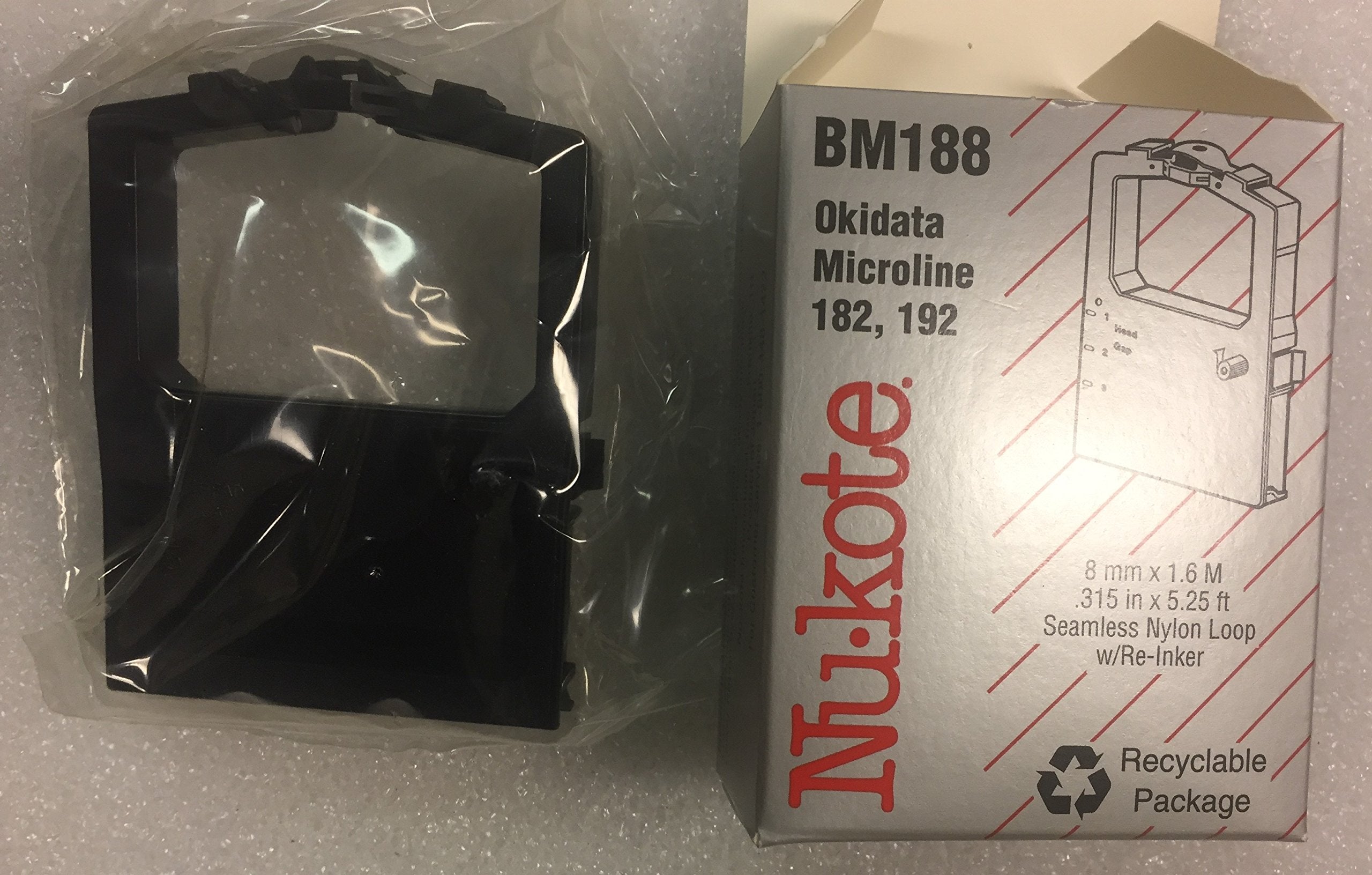 Nu Kote Model Bm188 Black Nylon Printer Ribbon