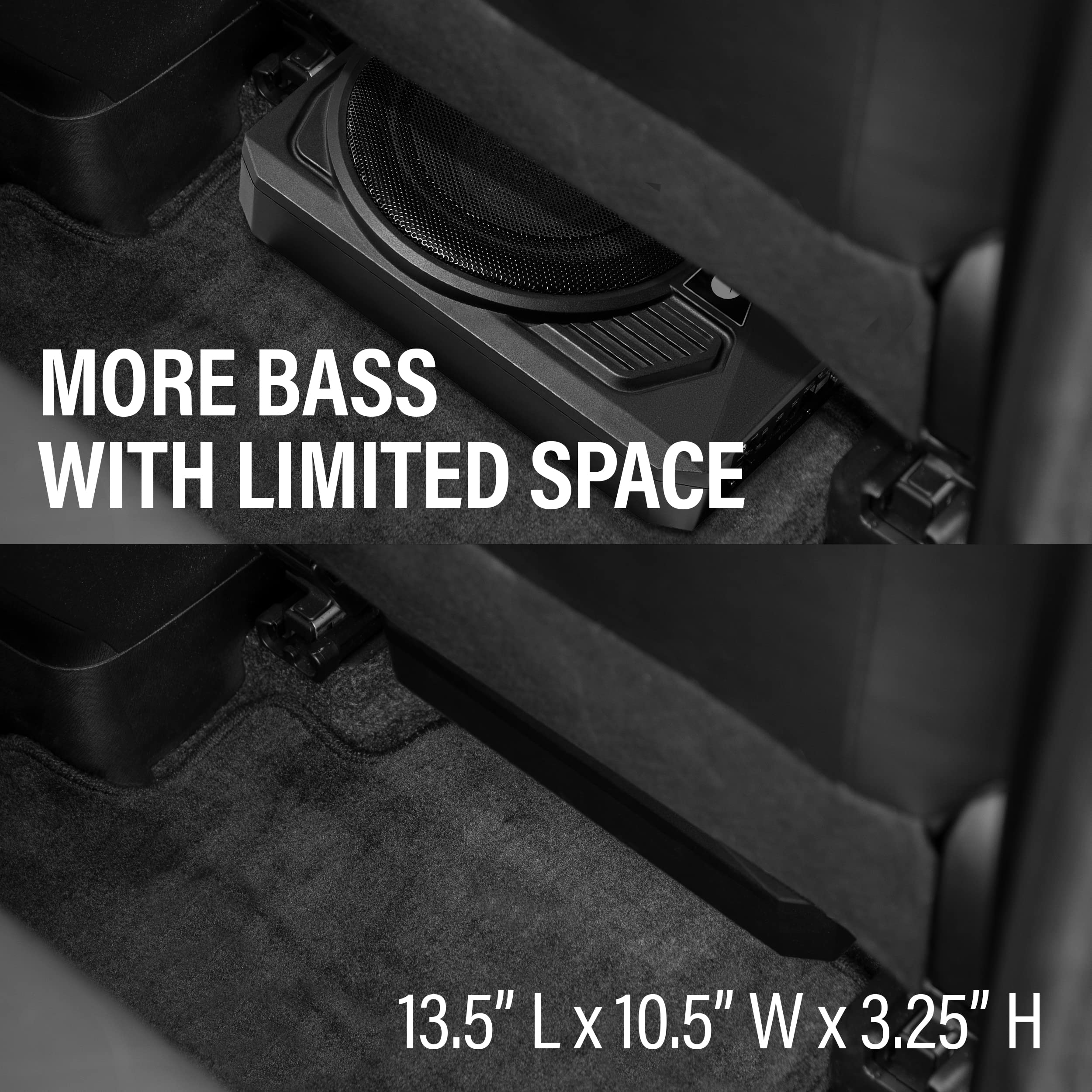 Planet Audio P10Aw Amplified Car Subwoofer - 1000 Watts, Low Profile, 10 Inch Subwoofer, Remote Subwoofer Control, Great For Veh