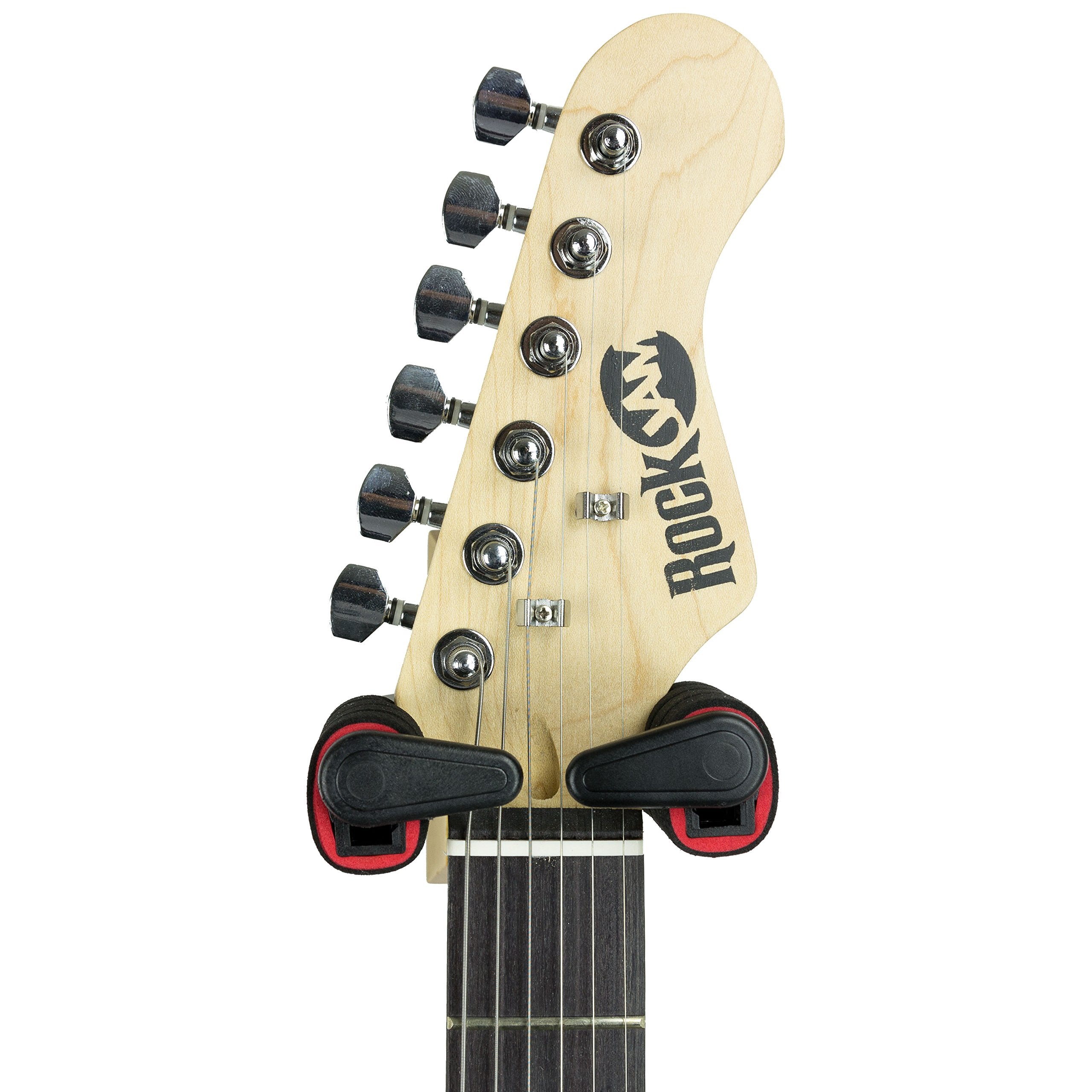 Rockjam Guitar Hanger And Wall Mount Bracket Holder For Acoustic And Electric Guitars