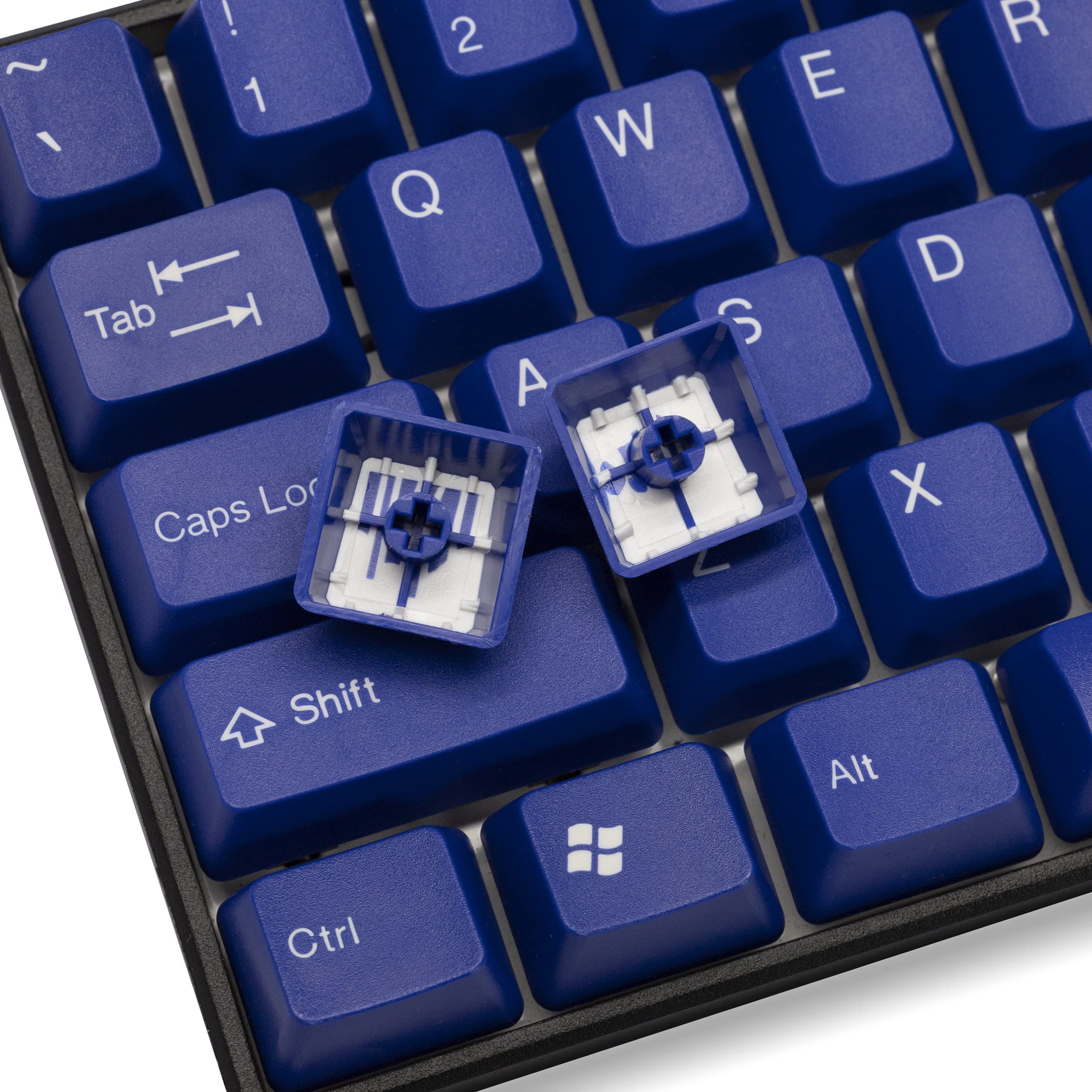Tai Hao Oem Profile Blue Keycaps 117 Ansi Layout Compatible With All Mx Types Keyboards(61/87/104/108+1.25 Fn + 1.75U/ 2U Shift