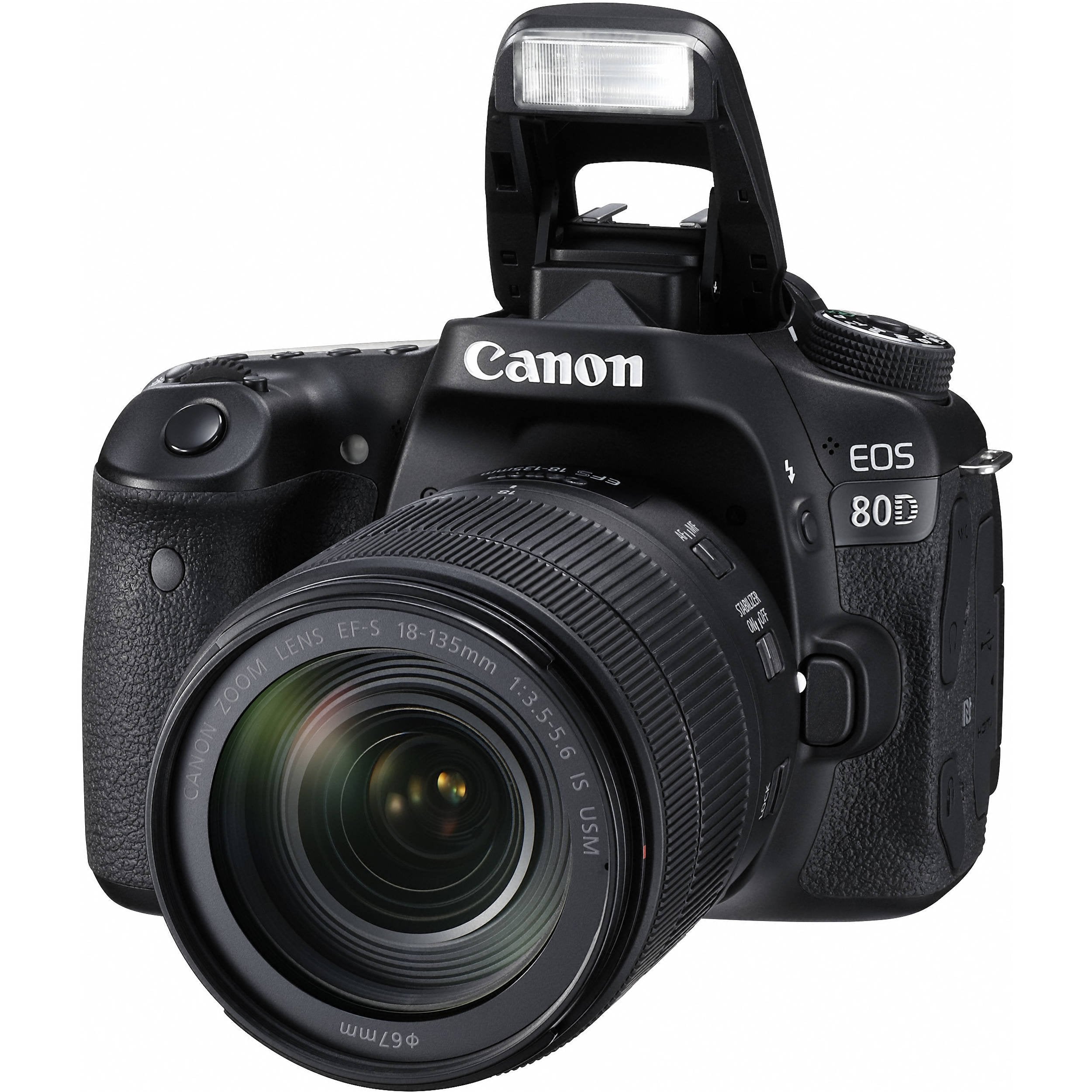 Canon Digital Slr Camera Body [Eos 80D] And Ef-S 18-135Mm F/3.5-5.6 Image Stabilization Usm Lens With 24.2 Megapixel (Aps-C) Cmo