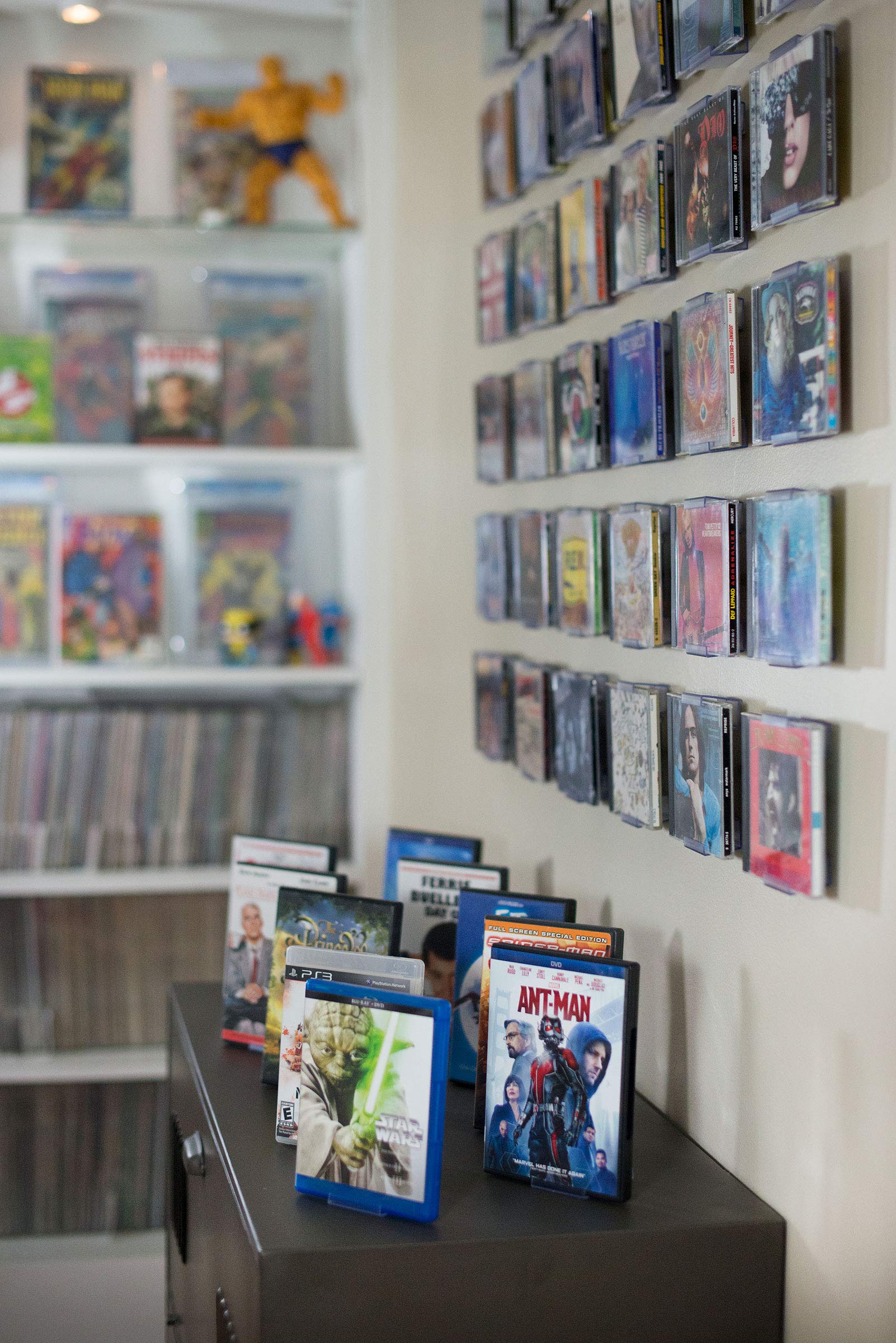 Collectormount Dvd Mount 3 Pack, Video Games, 45 Records And Blu Rays, Shelf Stand Or Wall Mount, Invisible, Adjustable