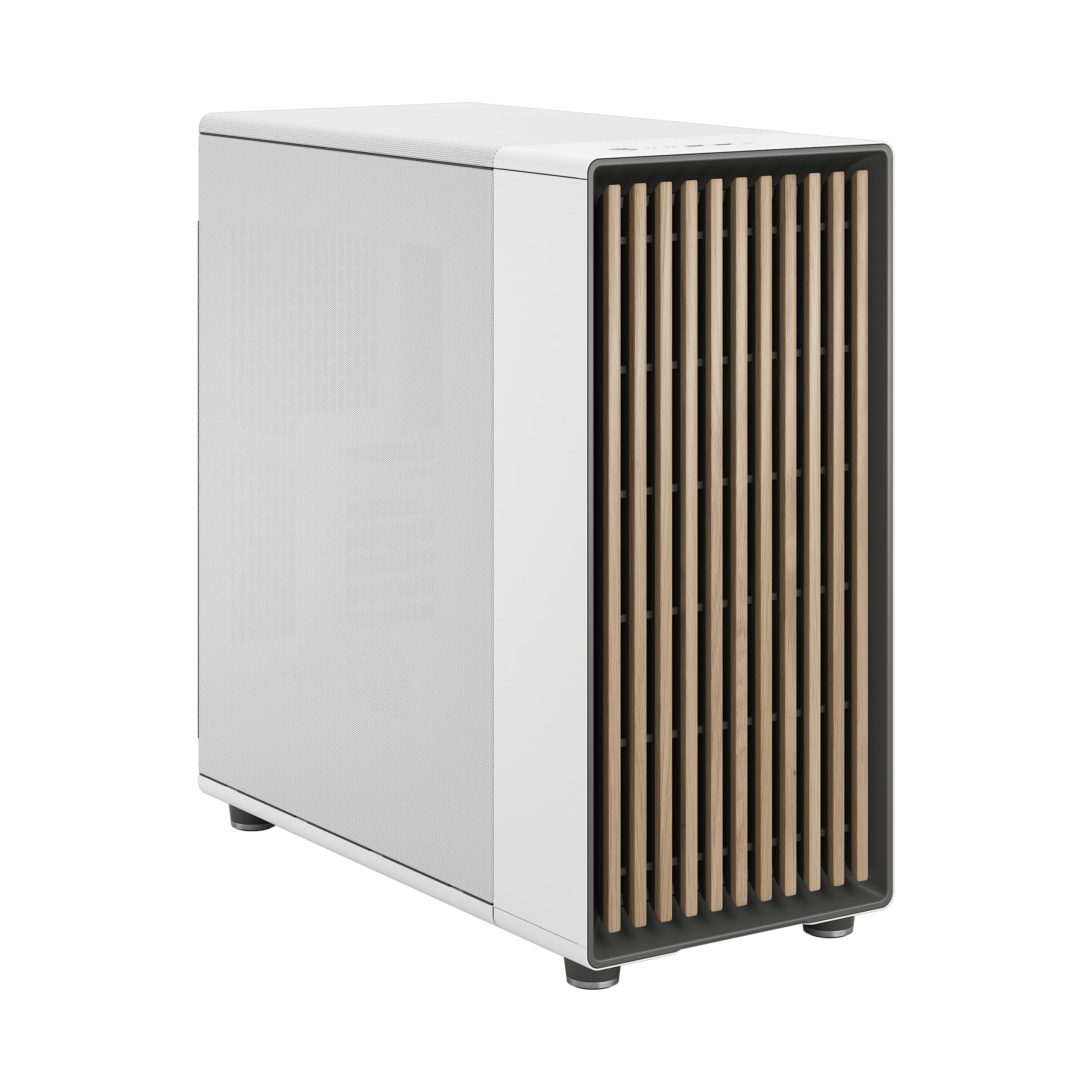 Fractal Design North Xl Chalk White Mesh  Three 140Mm Aspect Pwm Fans Included  Type C Usb  Eatx Airflow Full Tower Pc Gaming Ca