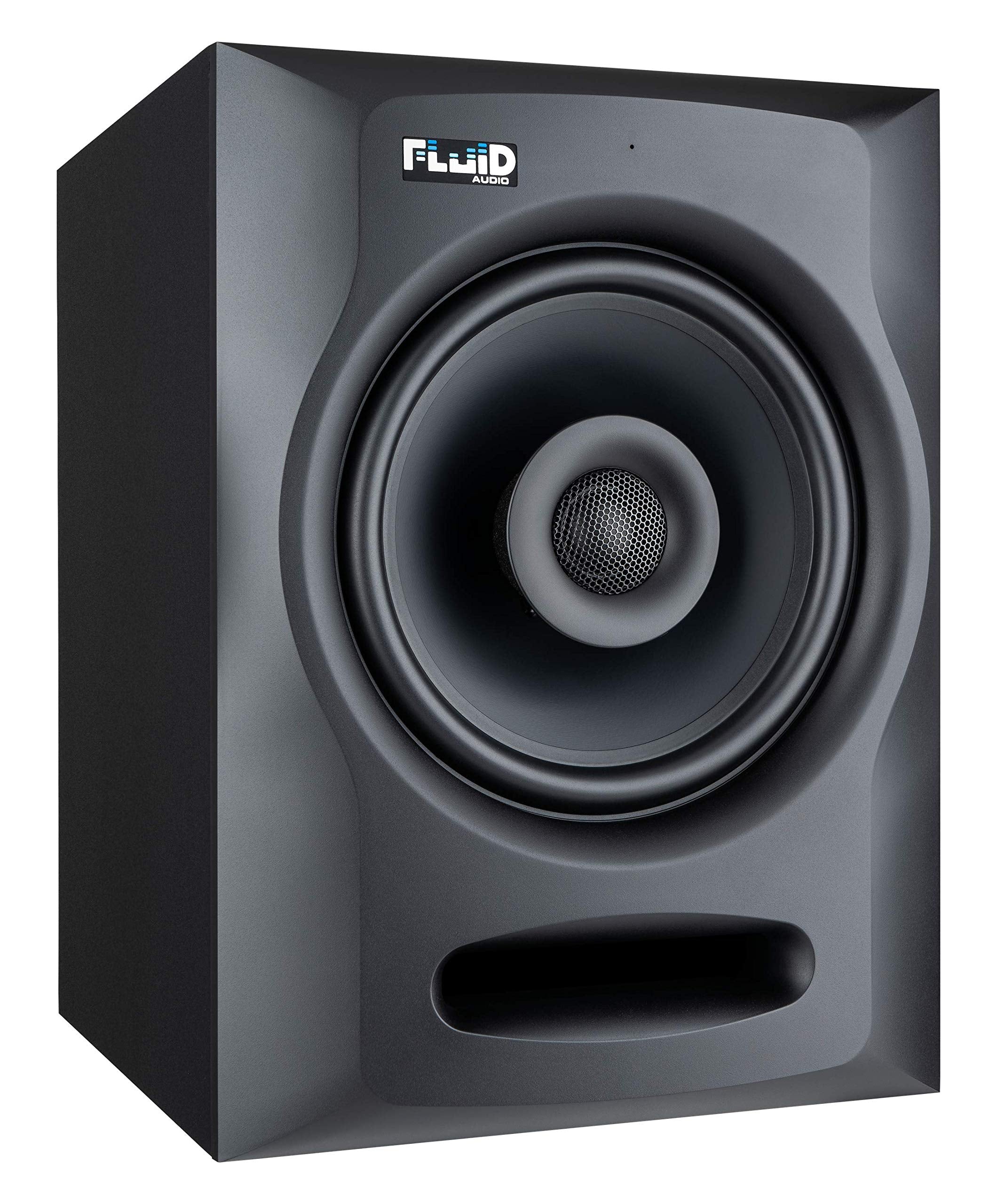 Fluid Audio Fx80 Black : 8' Single Point Source Coax Reference Monitor, Bi Amplified 110W 35Hz   22Khz (+/ 3Db)