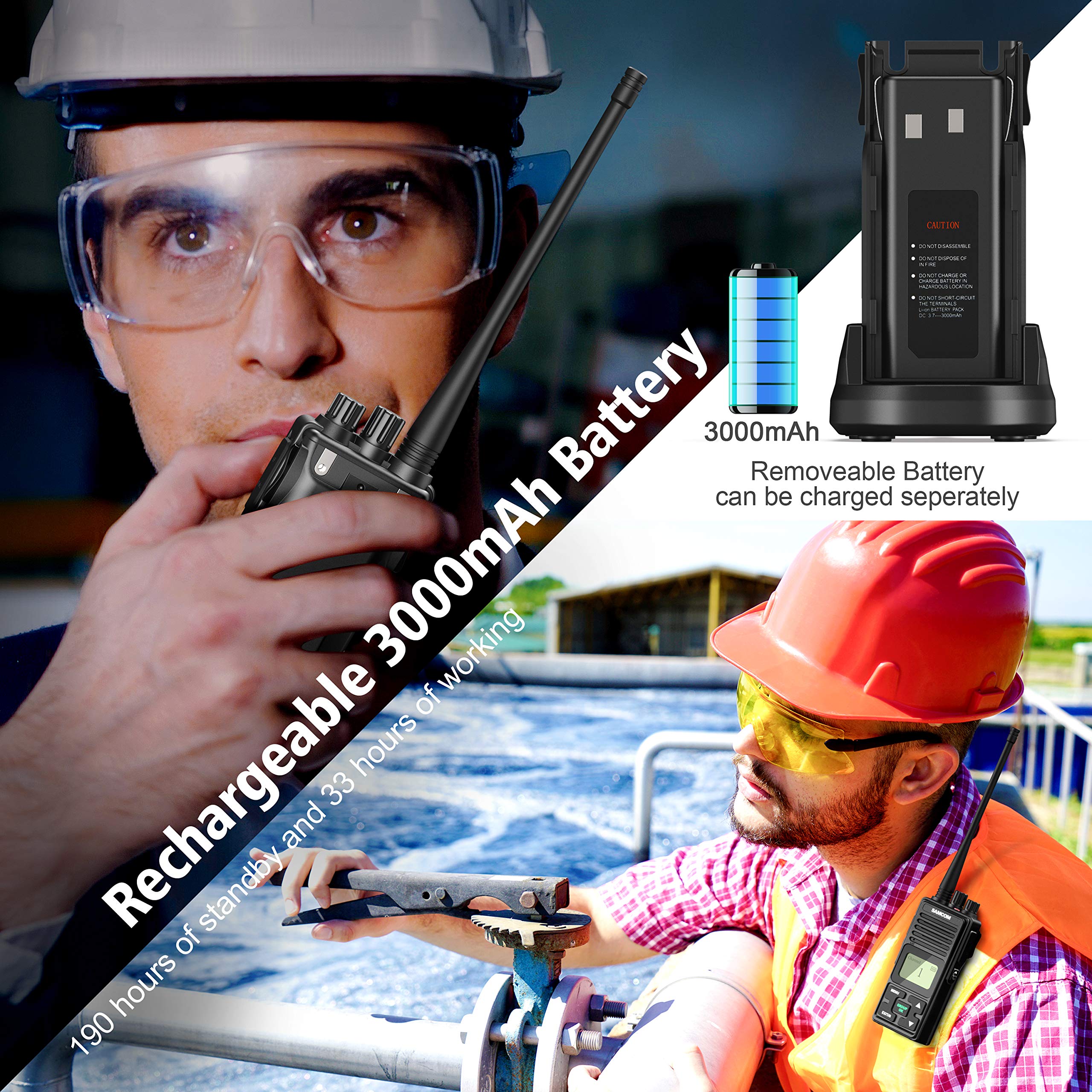 Read A Samcom Screen SAMCOM FPCN10A Walkie Talkie 3-Pack 3000mAh Black – Electroeshop