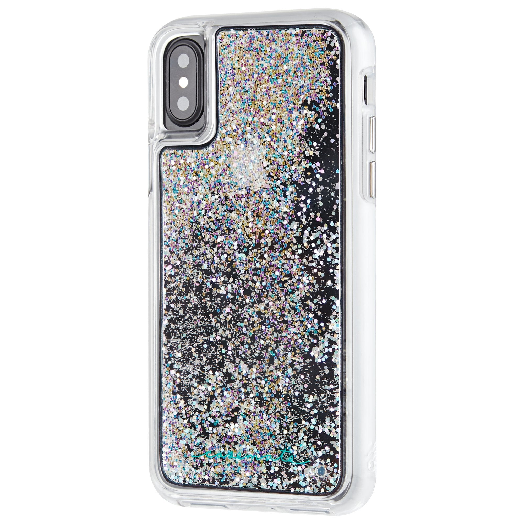 Case Mate Iphone X Case   Waterfall   Cascading Liquid Glitter   Protective Design   Apple Iphone 10   Iridescent