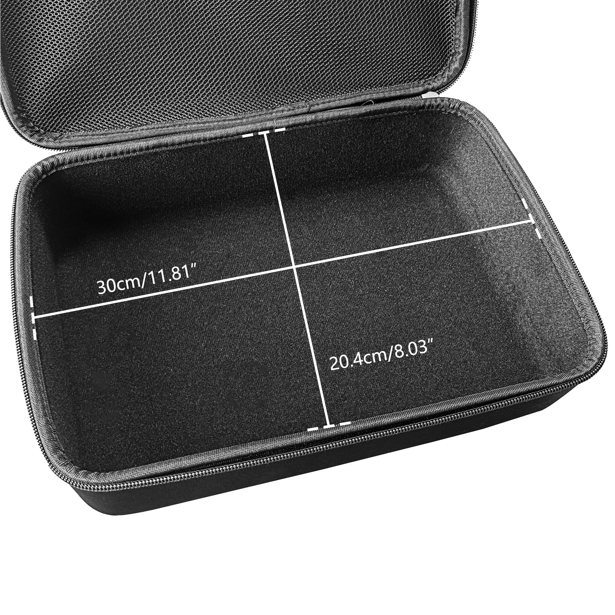 Musiin Audio Samplers Case Compatible With Roland Sp-404Mkii, Sp-404A, Sp-404Sx, Sp-404, Smooth Dual Zippers, Spacious Top Mesh