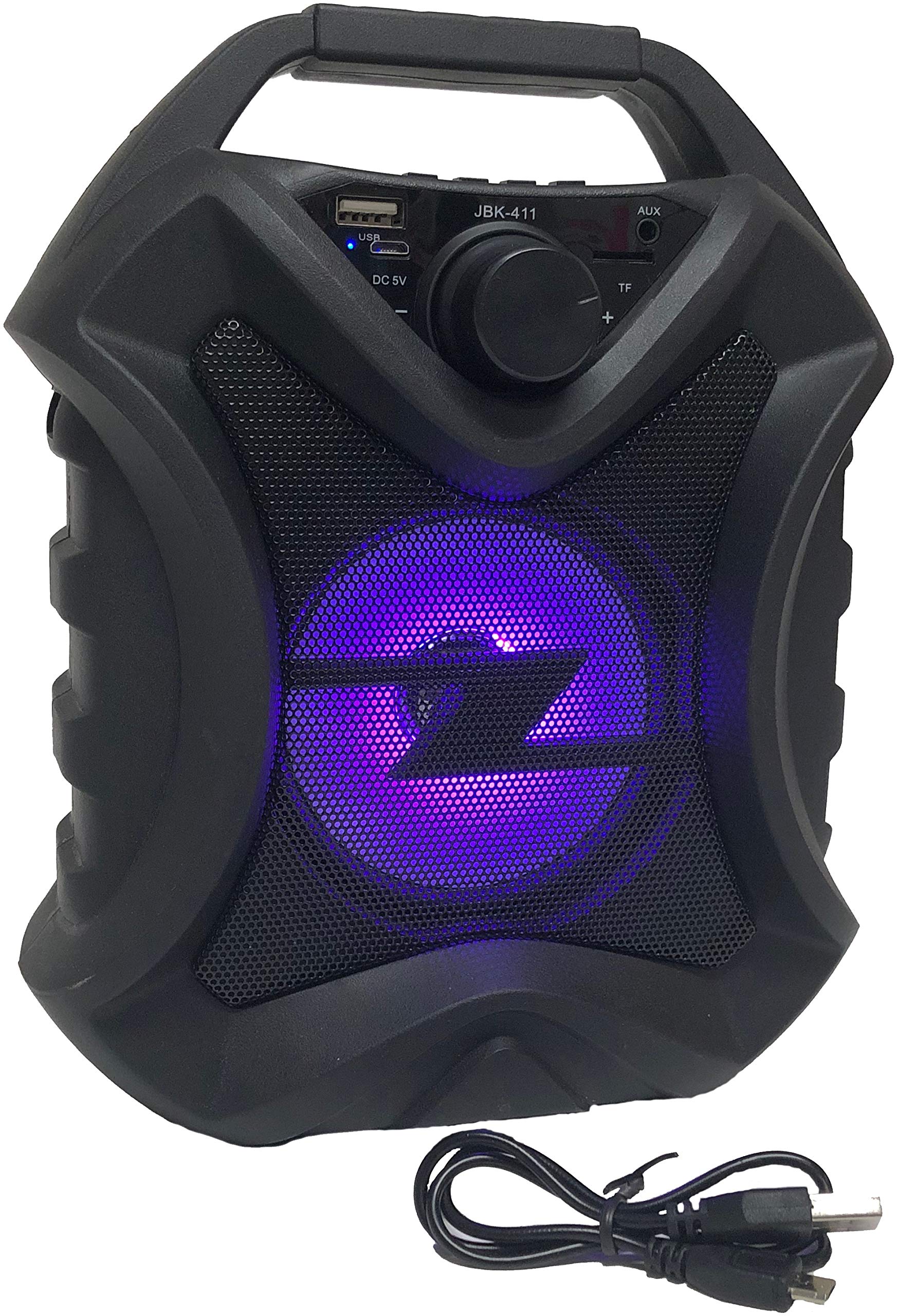 Bass Rockers Jbk 411 Tf/Usb Mp3 Player Bluetooth Portable Hi Fi Speaker   1 Pack