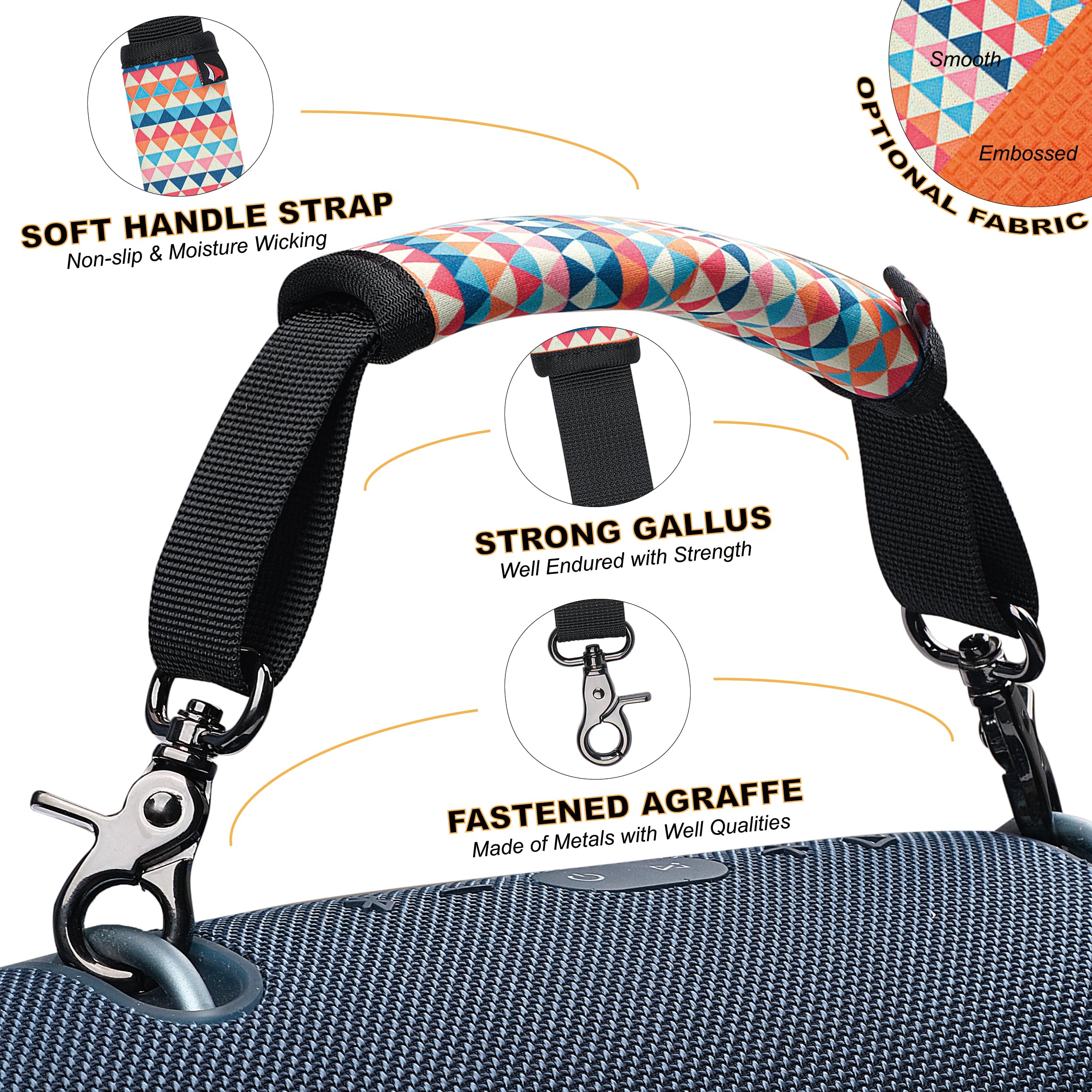 Qianhai Speaker Handle Strap Replacement Accessories Removable Stronger Adjustable