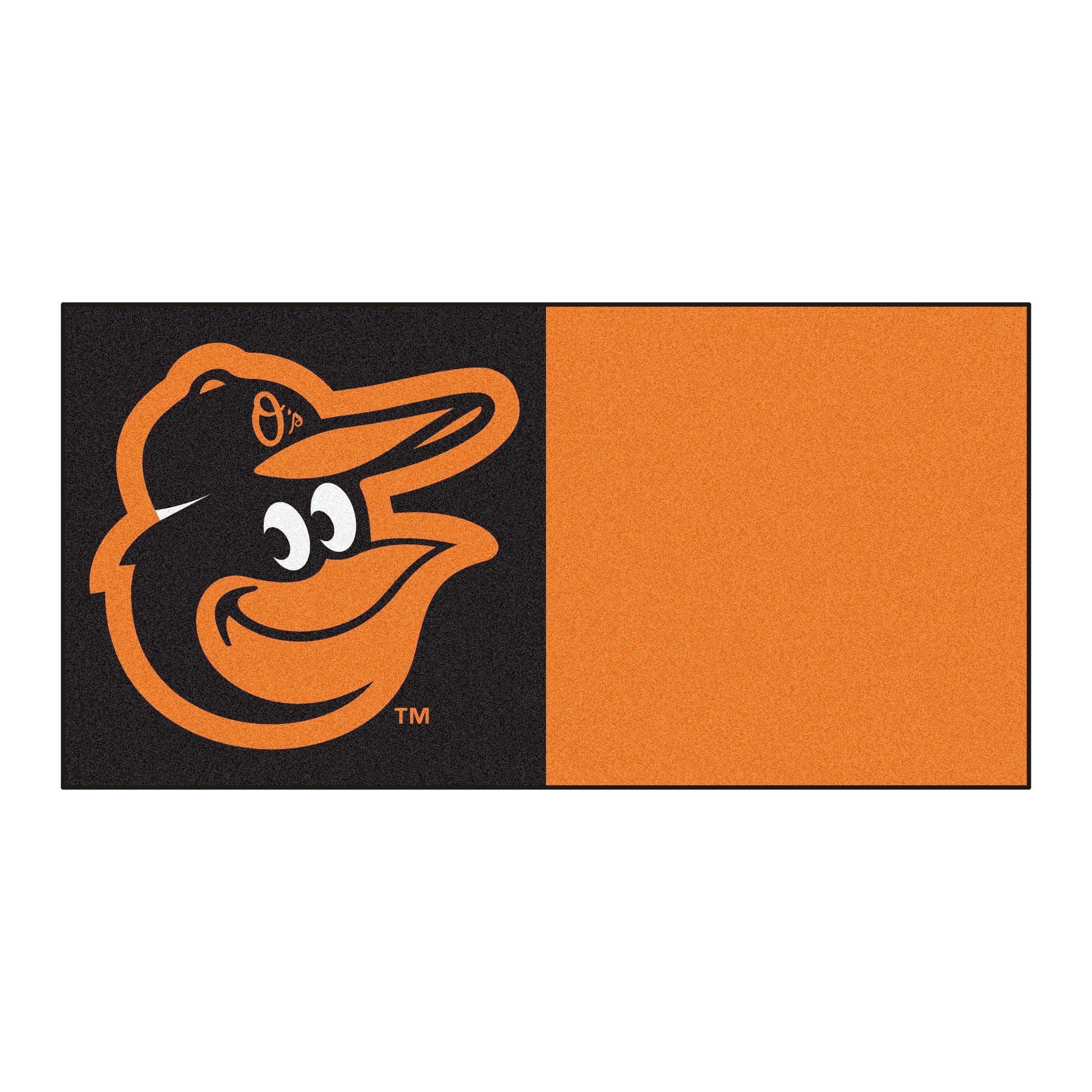 FANMATS 15170 MLB - Baltimore Orioles Cartoon Bird Carpet Tile