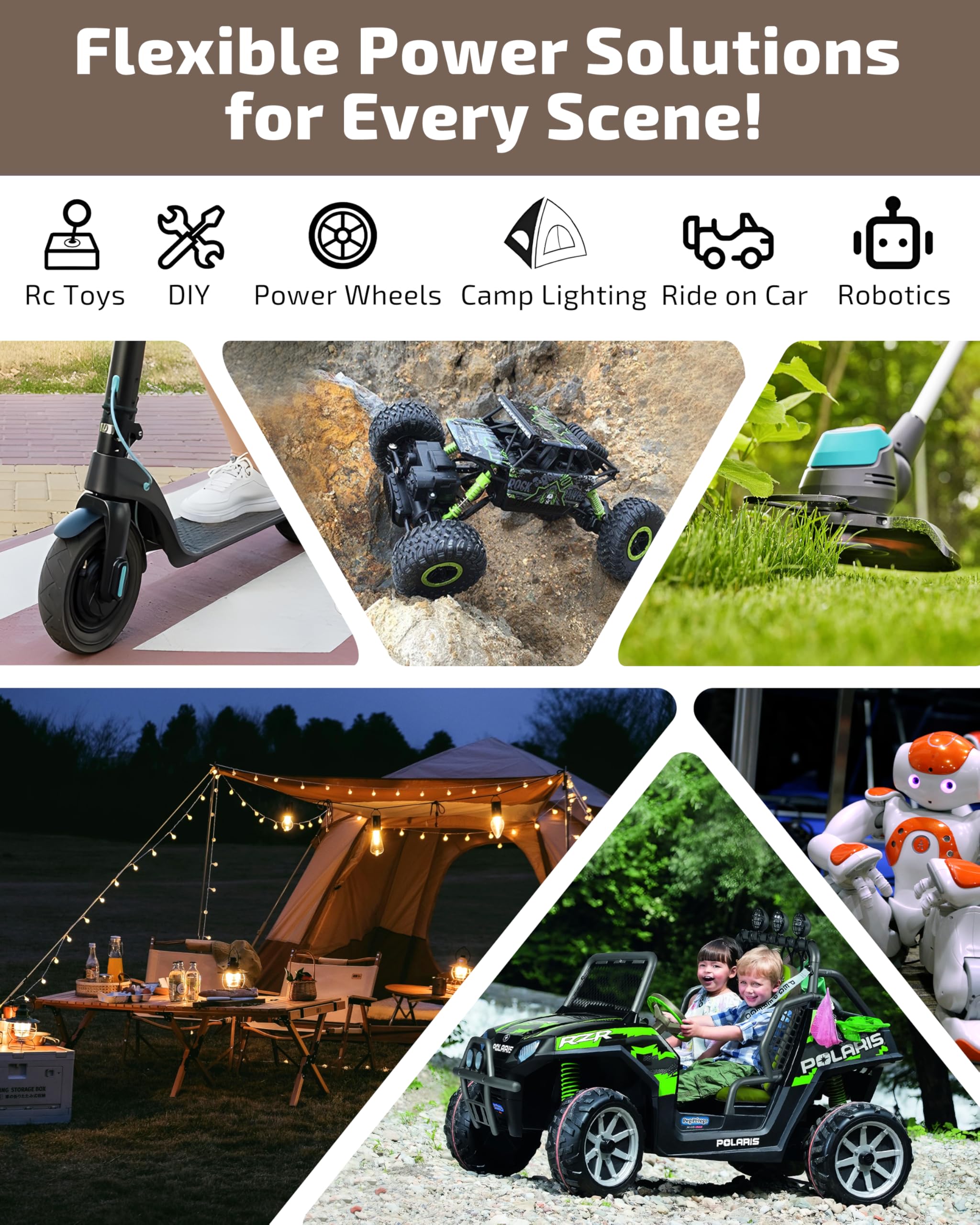 2-Pack For Dewalt 20V Battery Adapter For Power Wheels: Power Tool Drill Battery Adapter Converter For Power Wheels Rc Car Batte