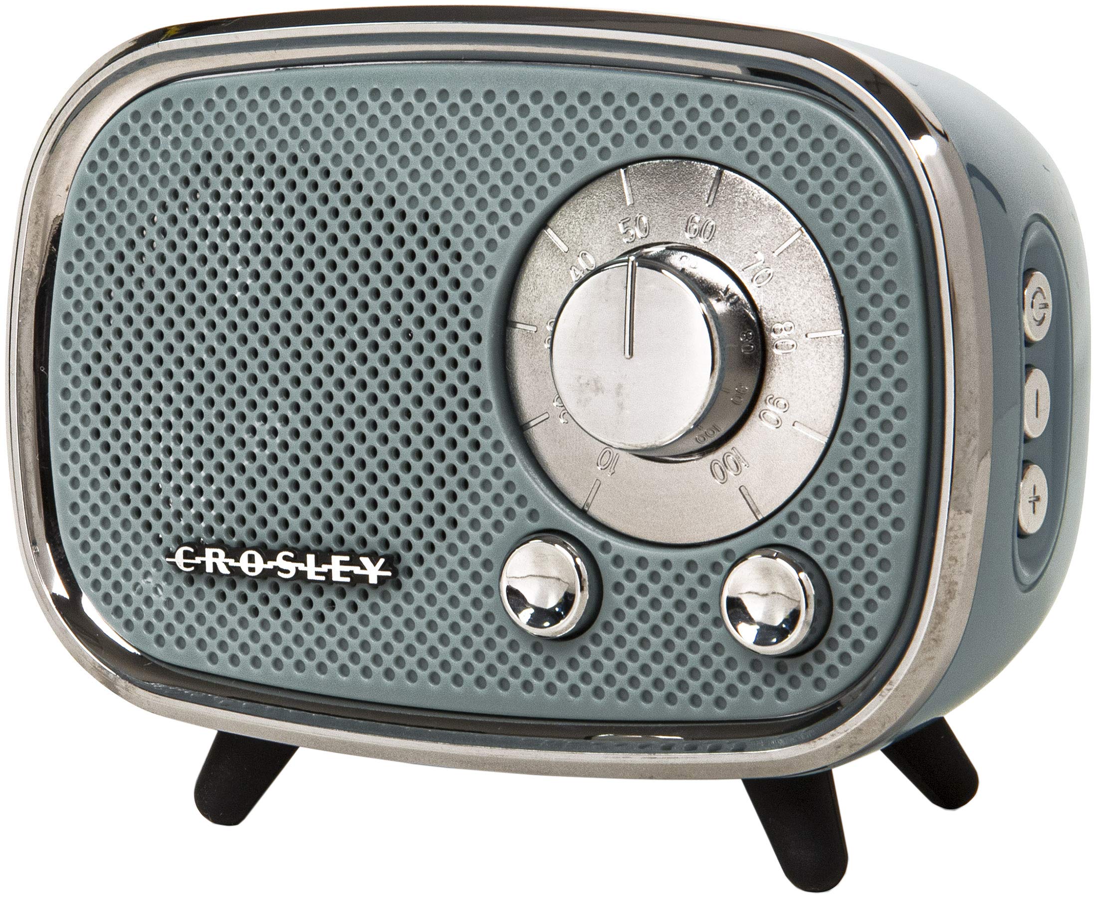 Crosley Cr3039A Tn Rondo Retro Portable Rechargeable Bluetooth Speaker, Tourmaline