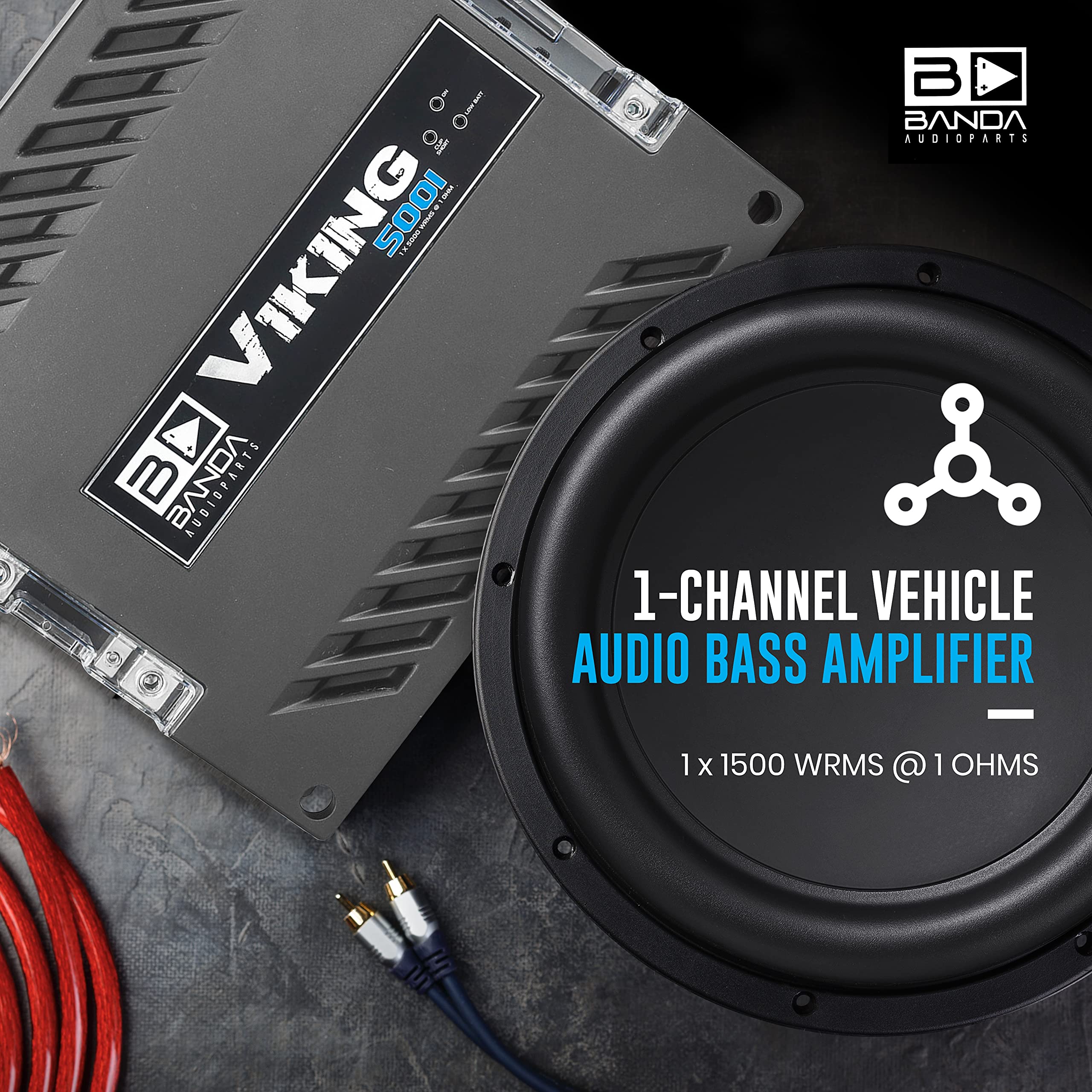 Banda 5000 Watt 1 Ohm Car Amp