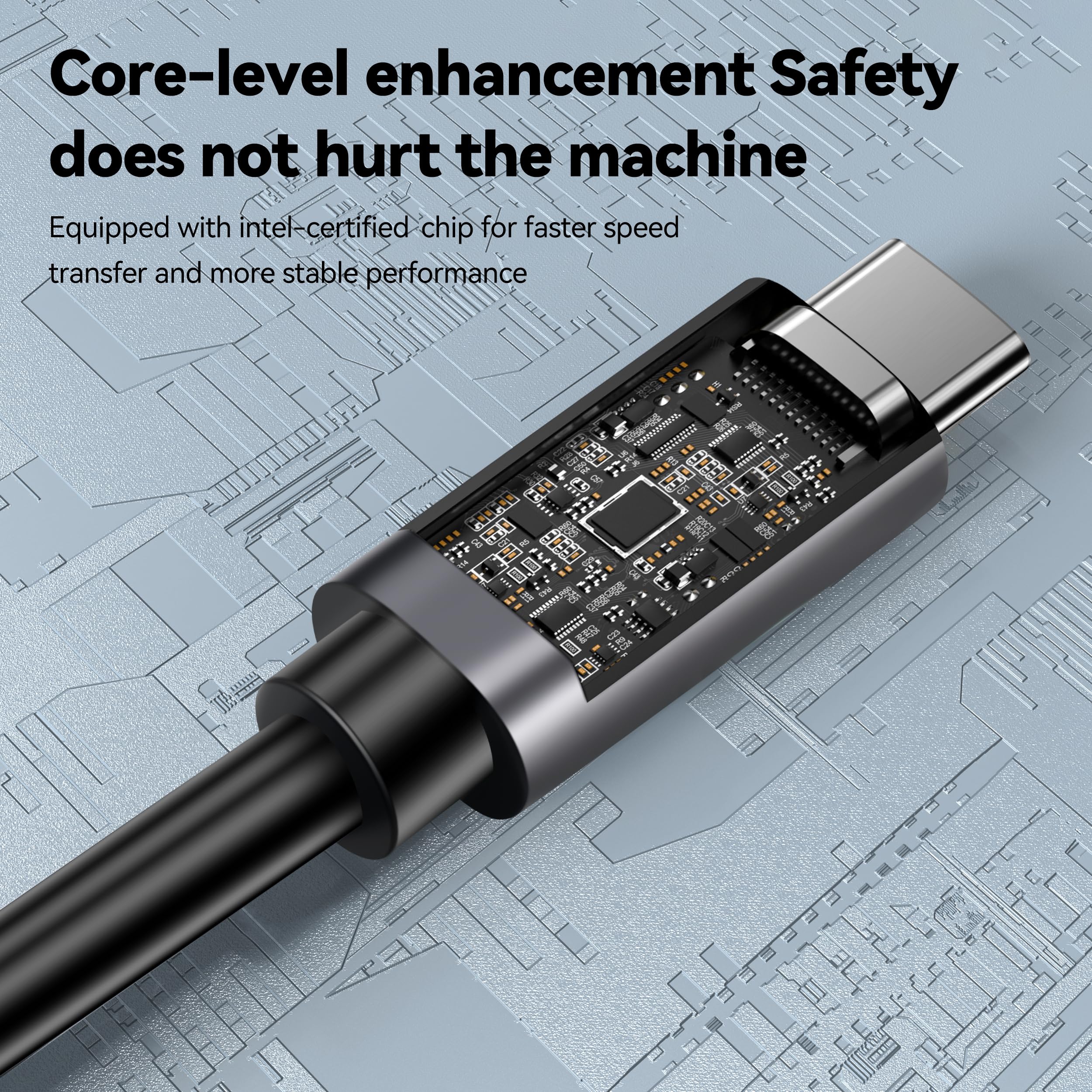 [80Gbps Data Sync] Compatible With Thunderbolt 5 Cable Support 240W Charging And 16K/ 8K Display For Thunderbolt 4/ Usb 4 Monitor, Not Compatible With Docking Stations And Hub, 6Ft