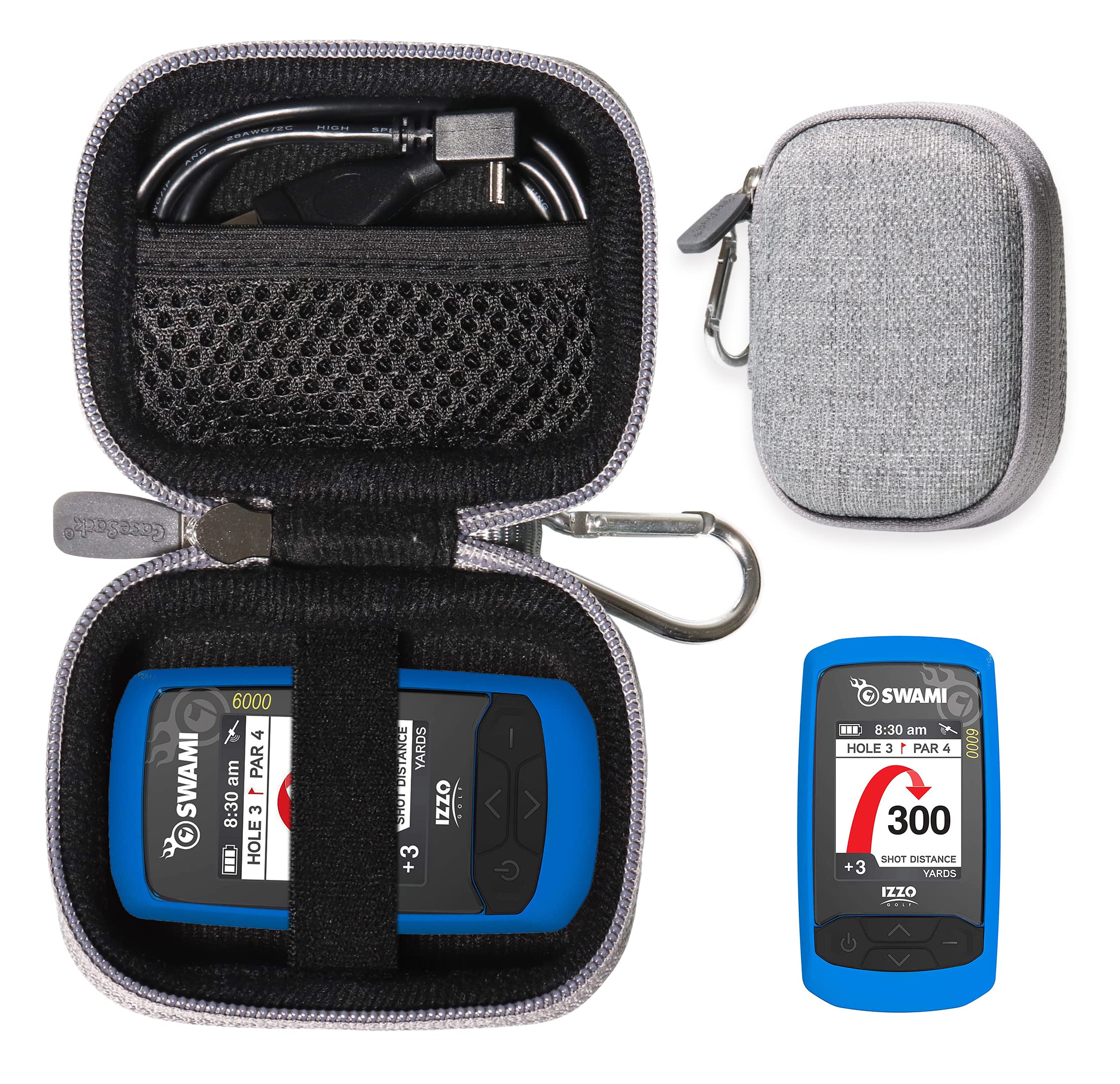 Golf GPS Case by CaseSack, Specially Designed for Izzo Swami 6000 Golf GPS, and Swami 4000, 4000+, 5000 Golf GPS Rangefinder; Ga