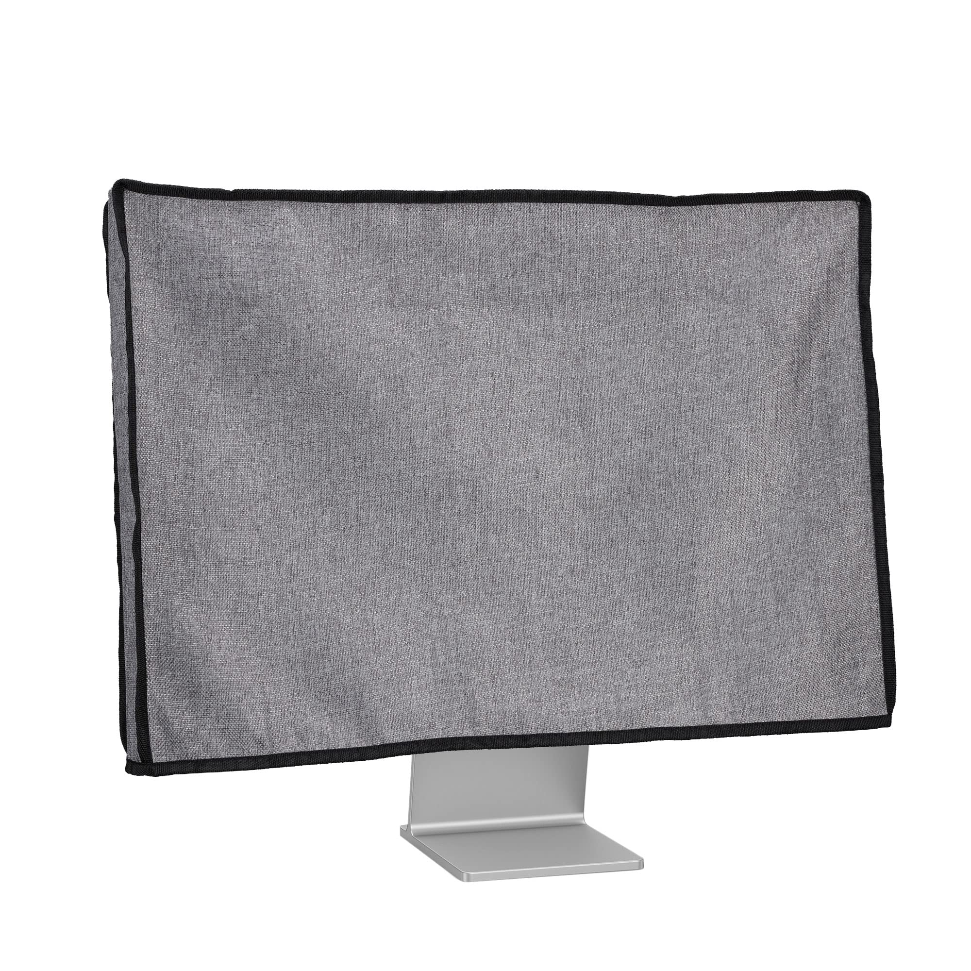 Kwmobile Dust Cover For 24 26'' Monitor   Linen Monitor Display Protector   Protect Your Computer Screen   Dark Grey