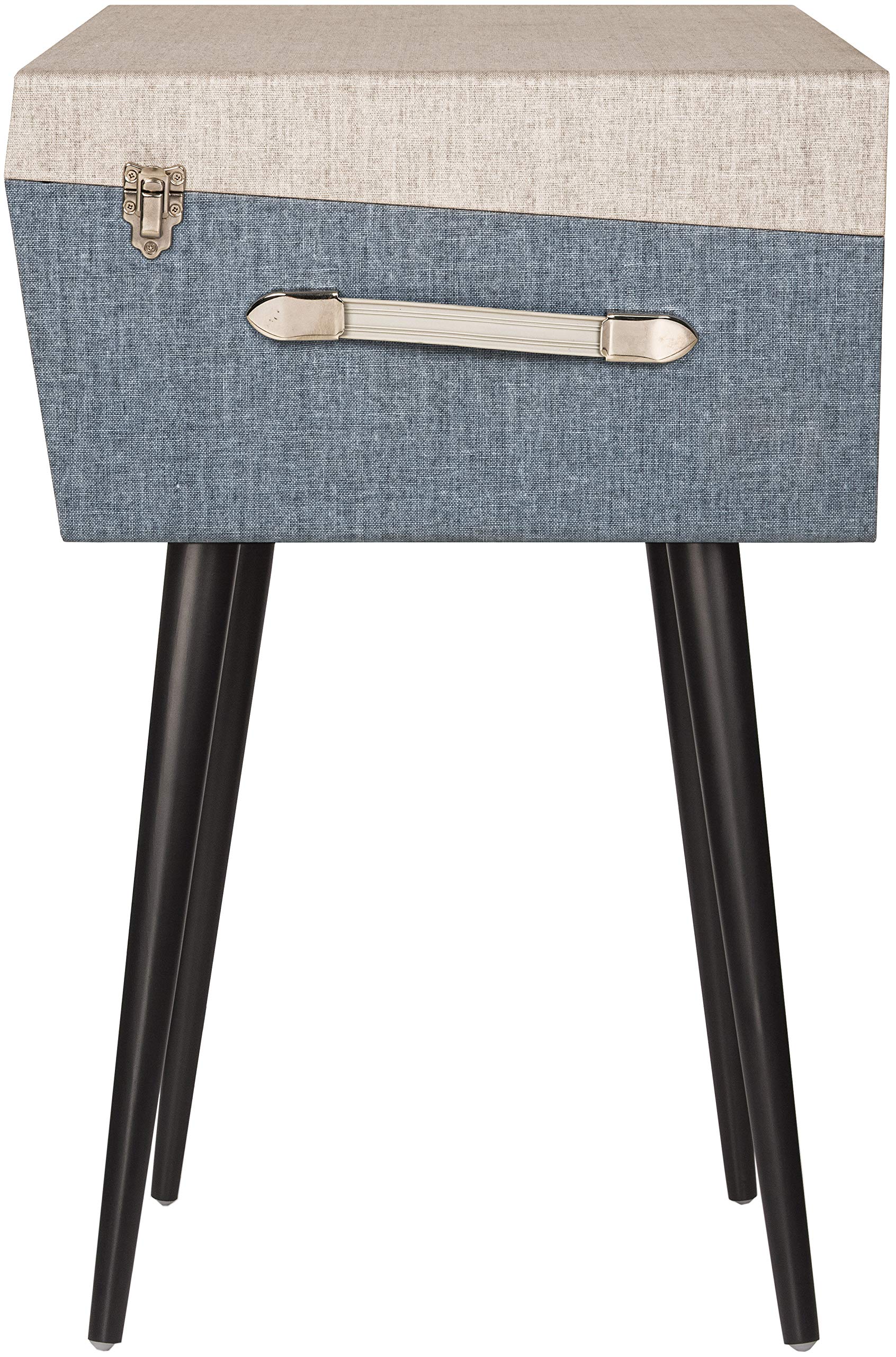 Crosley Cr6233D-Tn Dansette Bermuda Portable Vinyl Record Player Turntable With Aux-In And Bluetooth, Tourmaline