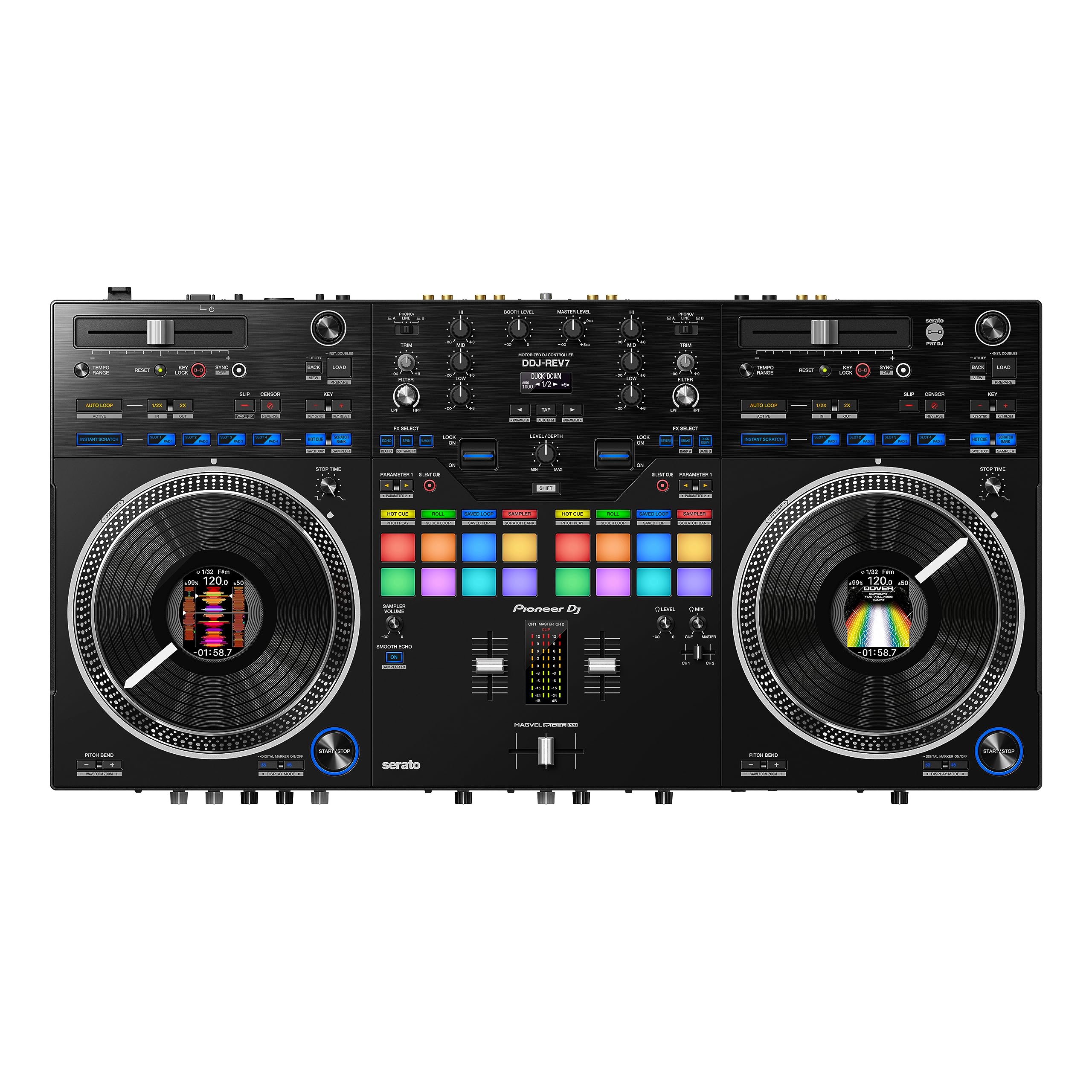 Pioneer Dj Ddj Rev7 2 Deck Serato Dj Controller