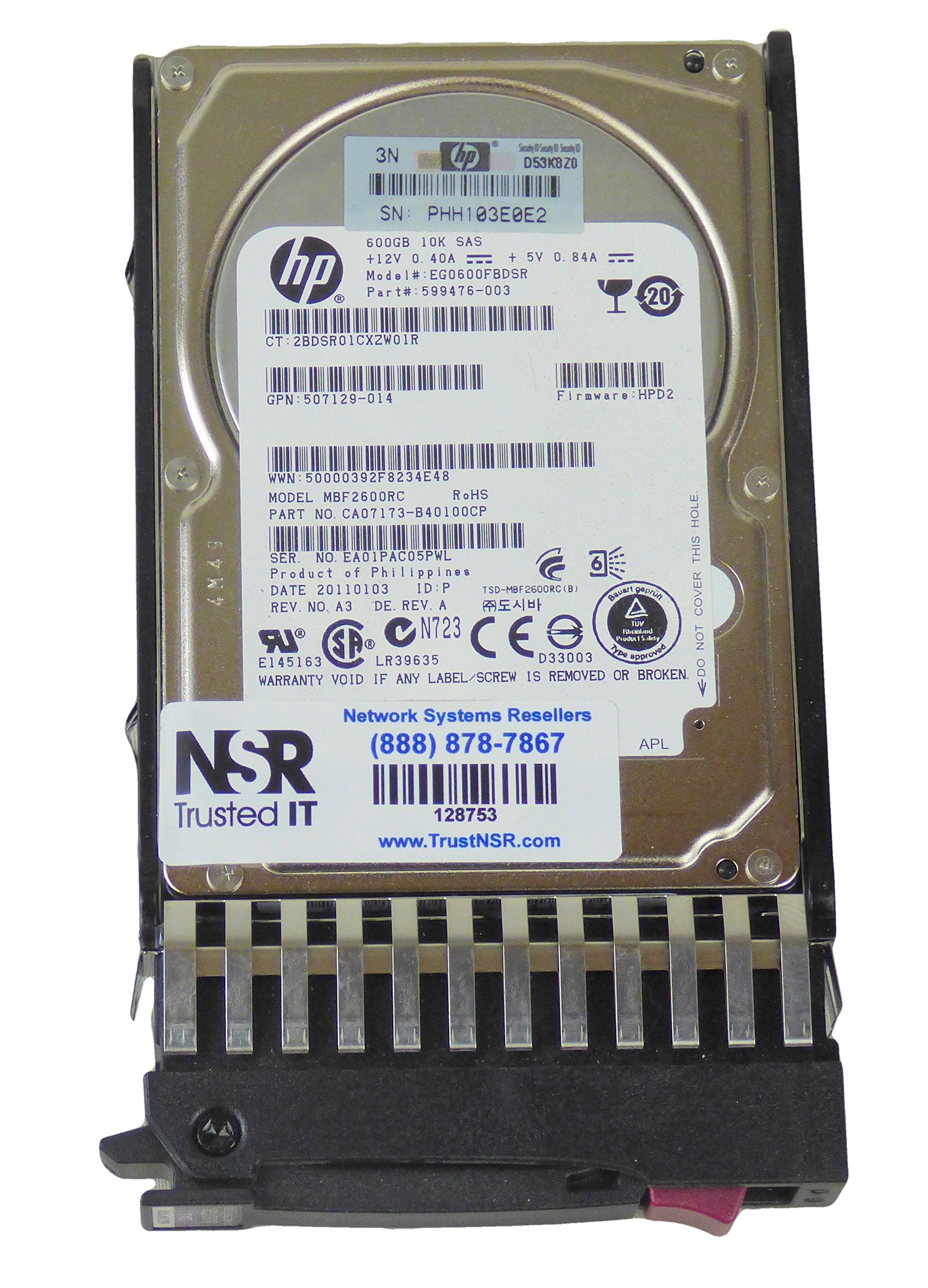581311 001| HP 600GB 10K RPM SAS 2.5 by HP