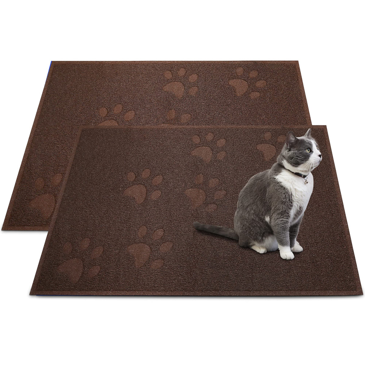 Andalus Cat Litter Mat   Kitty Litter Trapping Mat For Litter Boxes   Kitty Litter Mat To Trap Mess, Scatter Control   Washable 