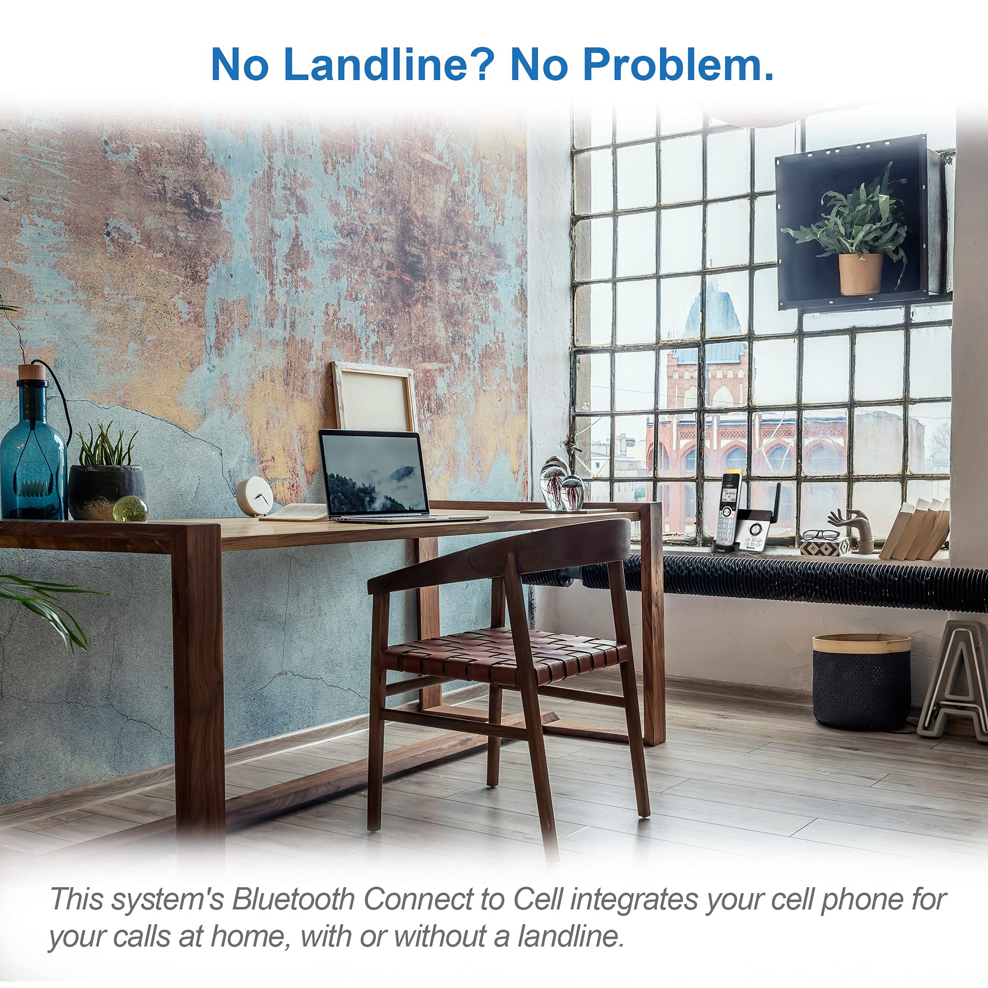 Vtech Is8121 3 Super Long Range Up To 2300 Feet Dect 6.0 Bluetooth 3 Handset Cordless Phone For Home With Answering Machine, Cal