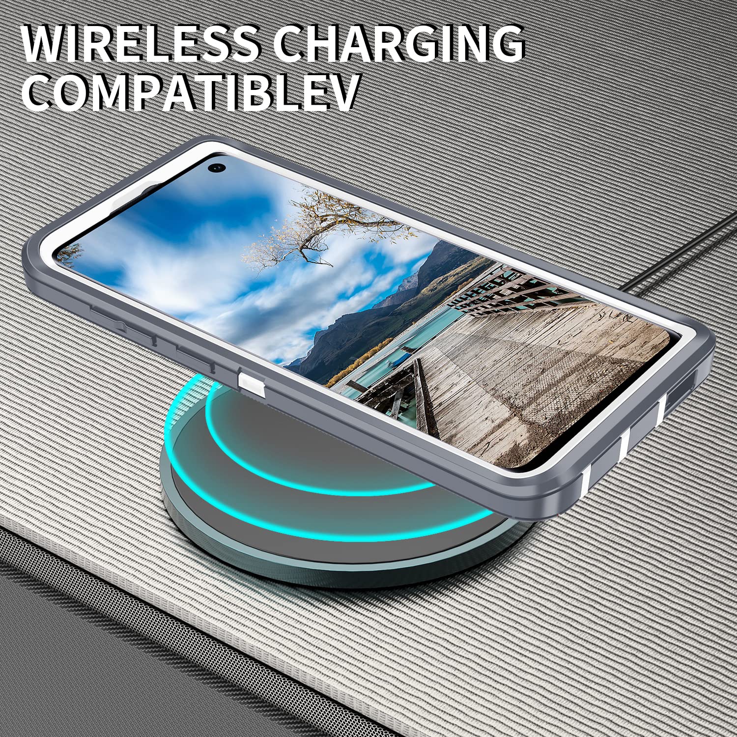 Mieziba For Galaxy S10 Case,Heavy Duty Shockproof Dust/Drop Poof 3 Layers Full Bady Protection Rugged Cover Case For Galaxy S10