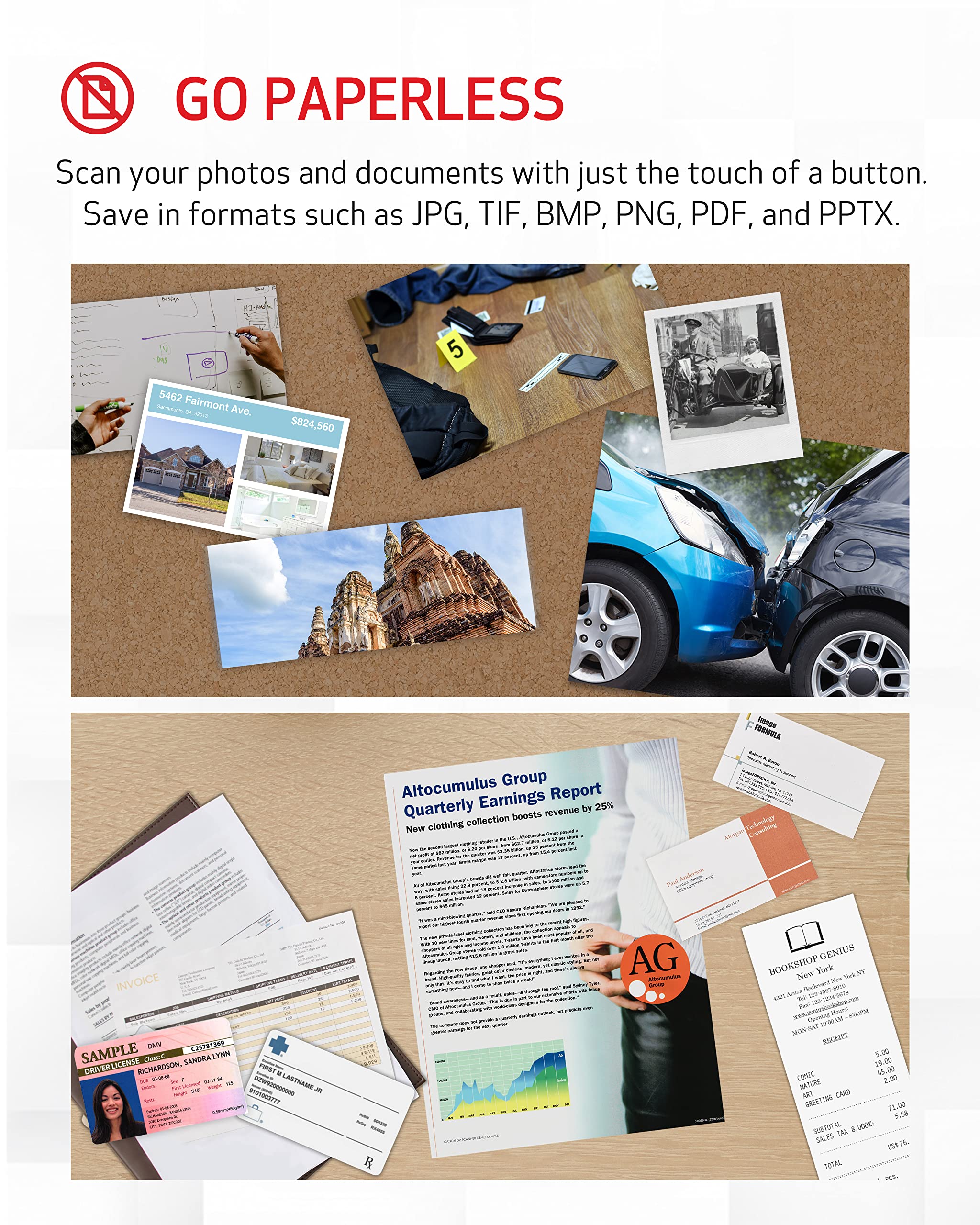 Canon Imageformula Rs40 - Photo And Document Scanner, Auto Document Feeder, Windows And Mac, Scans Old And New Photos In Varying