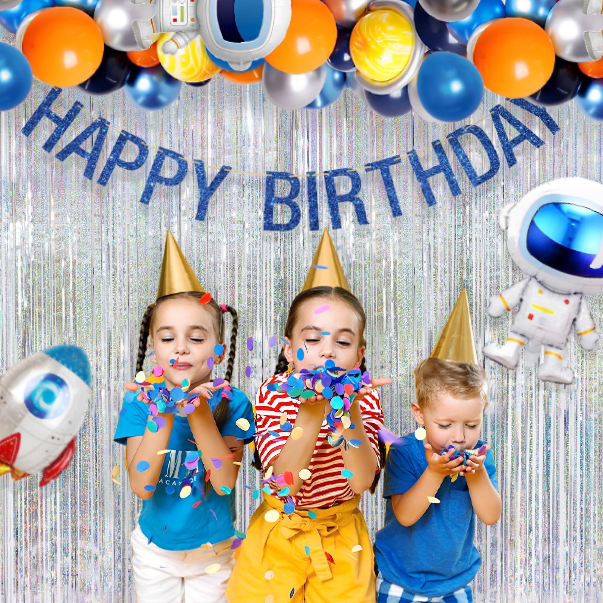 Malanku 2 Pack Silver Tinsel Curtain Backdrop Party Decorations   3.3 X 8.2Ft Foil Fringe Curtain Streamers Backdrop For Birthda