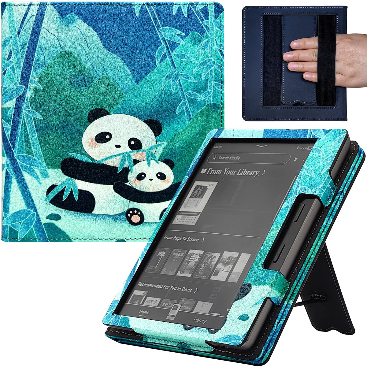 Umubuhoms Kindle Oasis Case, 7 Inch, Compatible With 10Th And 9Th Generation Models, Auto Sleep/Wake, Double Hand Held, Magnetic