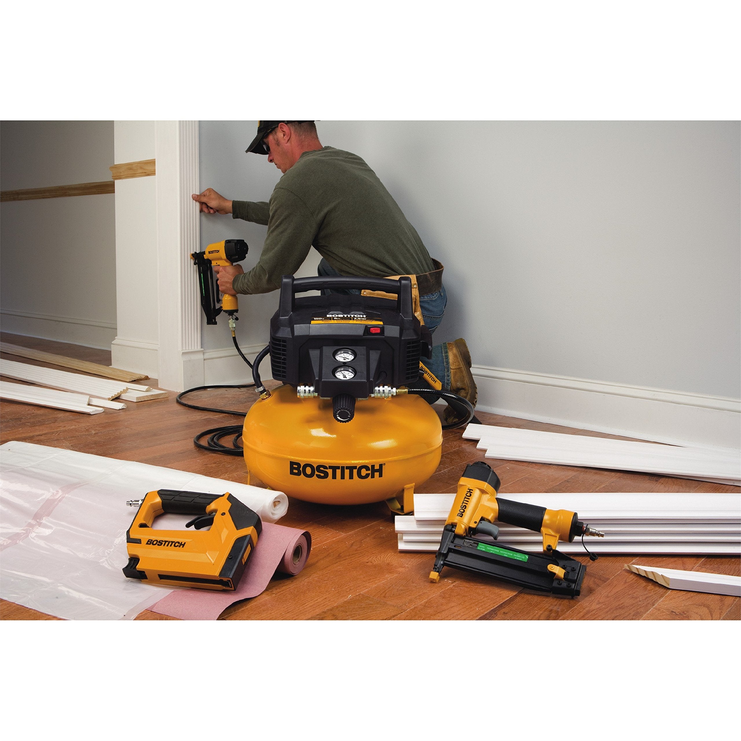 Bostitch Air Compressor Combo Kit, 3 Tool (Btfp3Kit)