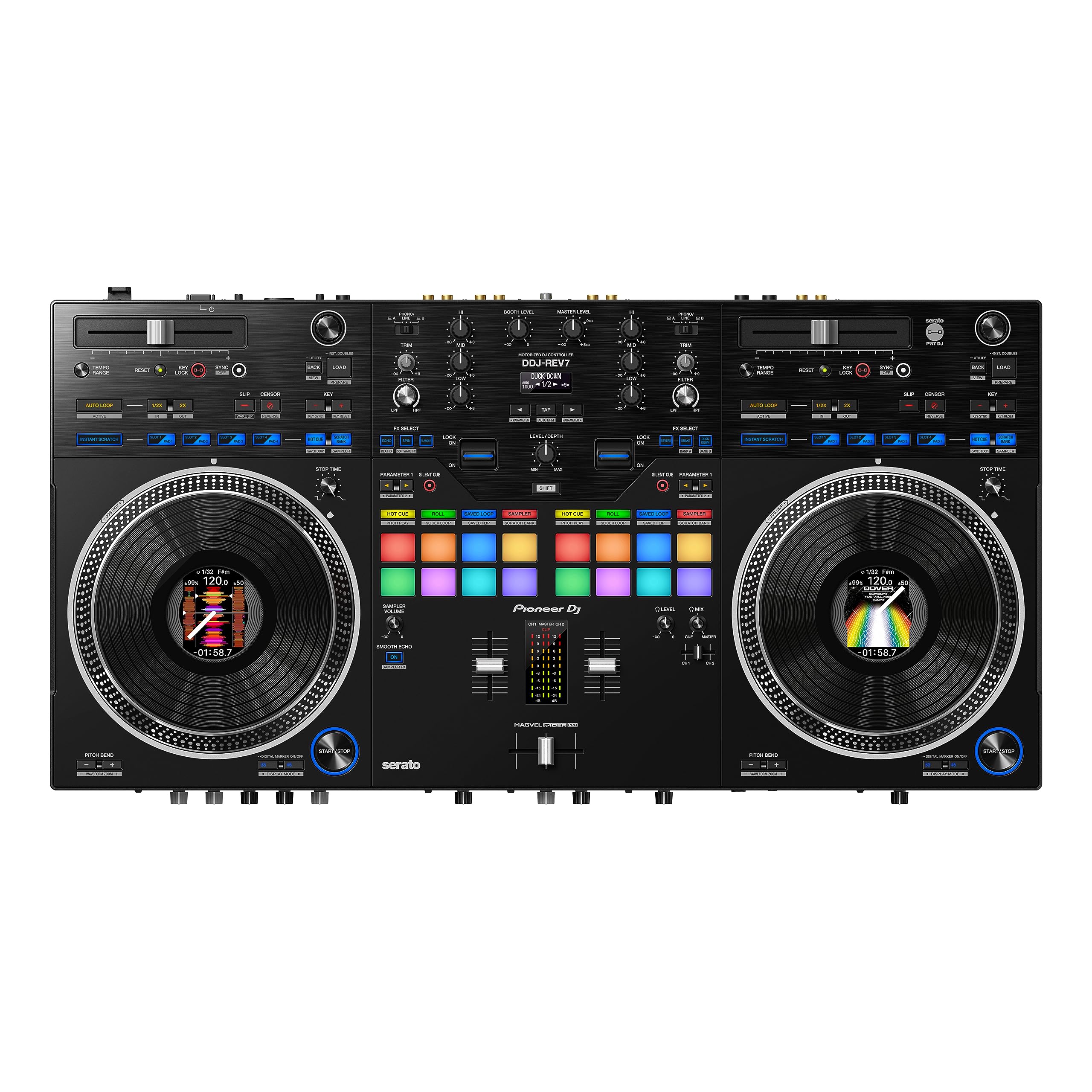 Pioneer Dj Ddj Rev7 2 Deck Serato Dj Controller