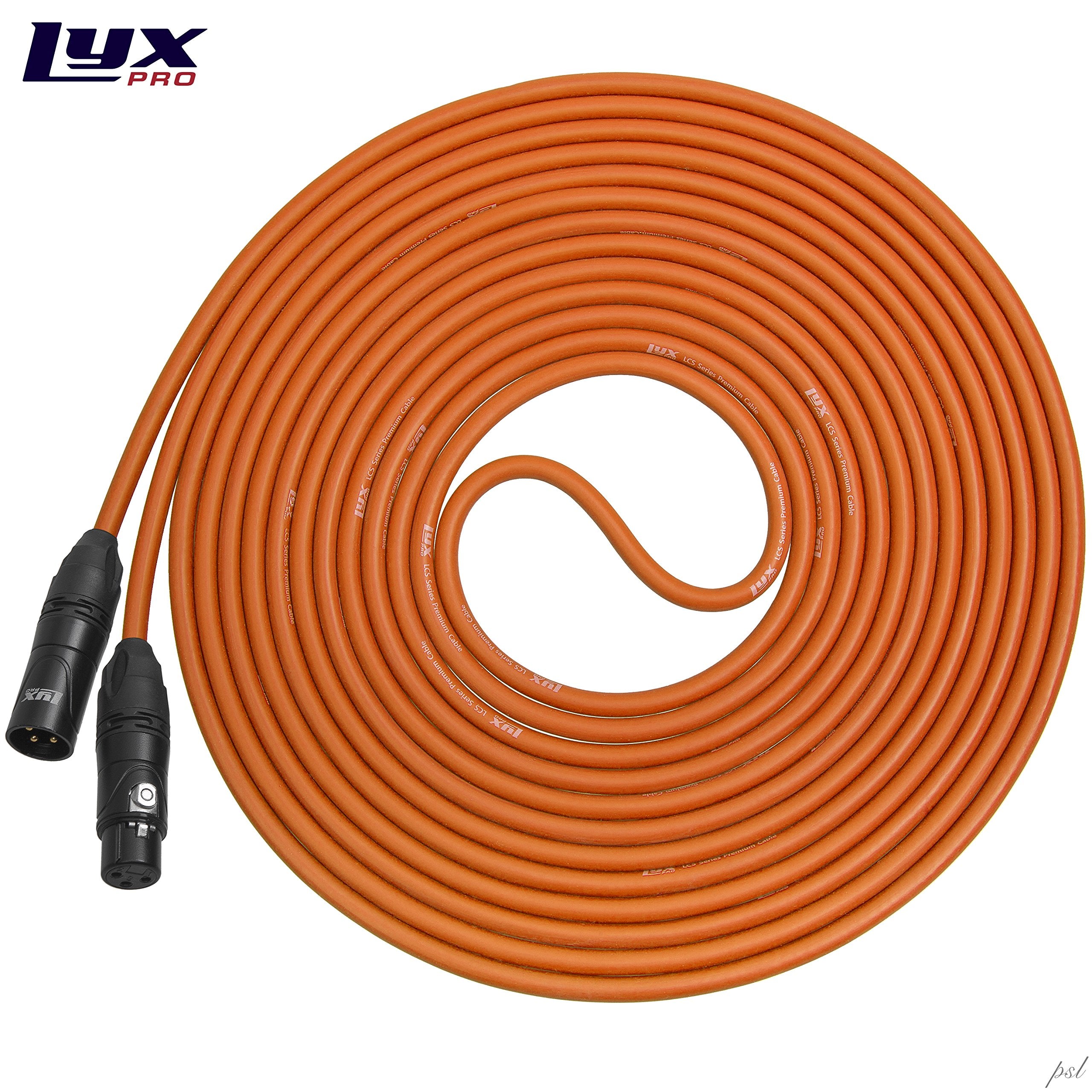 Lyxpro 100 Feet Xlr Microphone Cable Balanced Male To Female 3 Pin Mic Cord For Powered Speakers Audio Interface Professional Pr