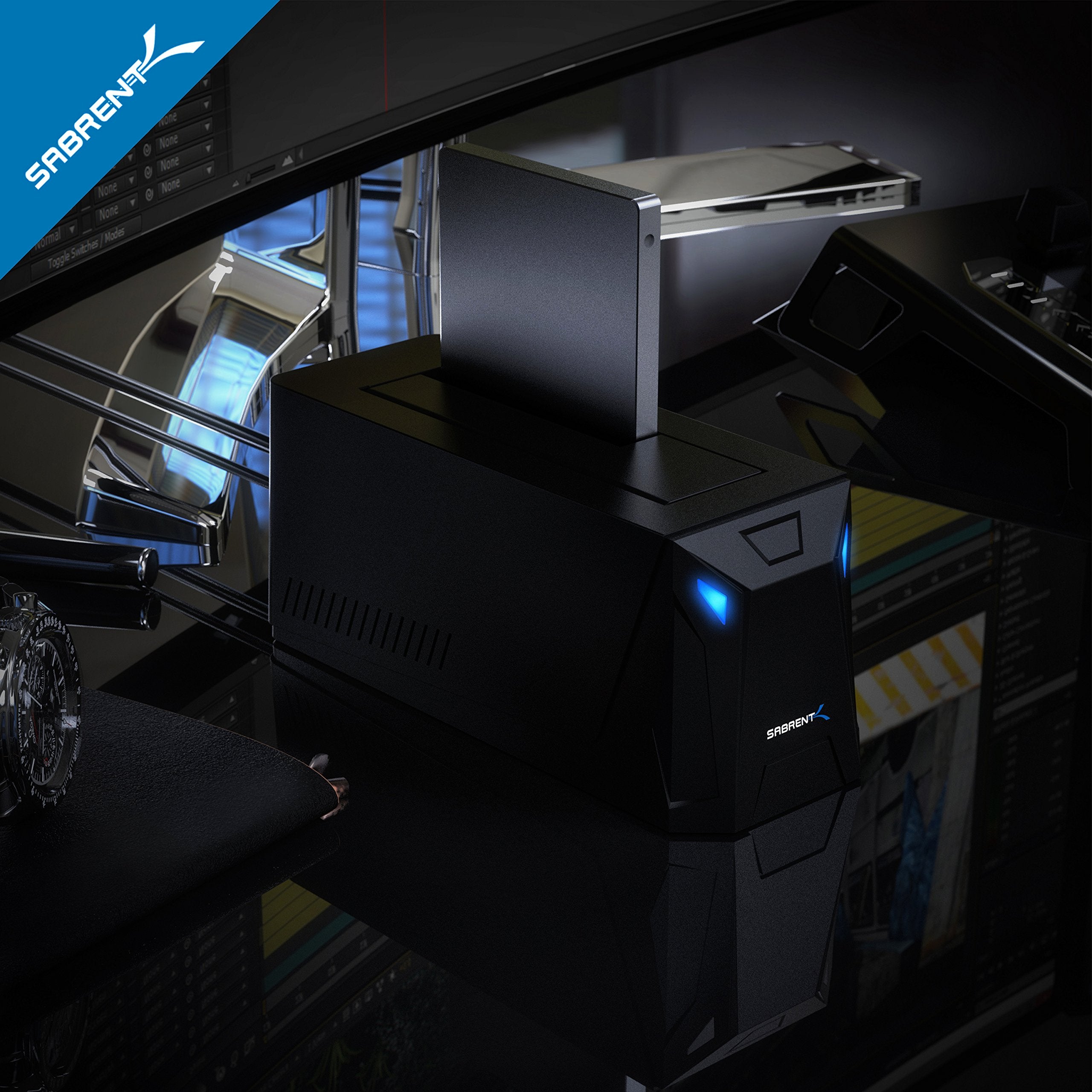 Sabrent Usb 3.0 To Sata External Hard Drive Docking Station For 2.5'' Or 3.5''' Hdd, Ssd [Support Uasp] (Ec Ublb)