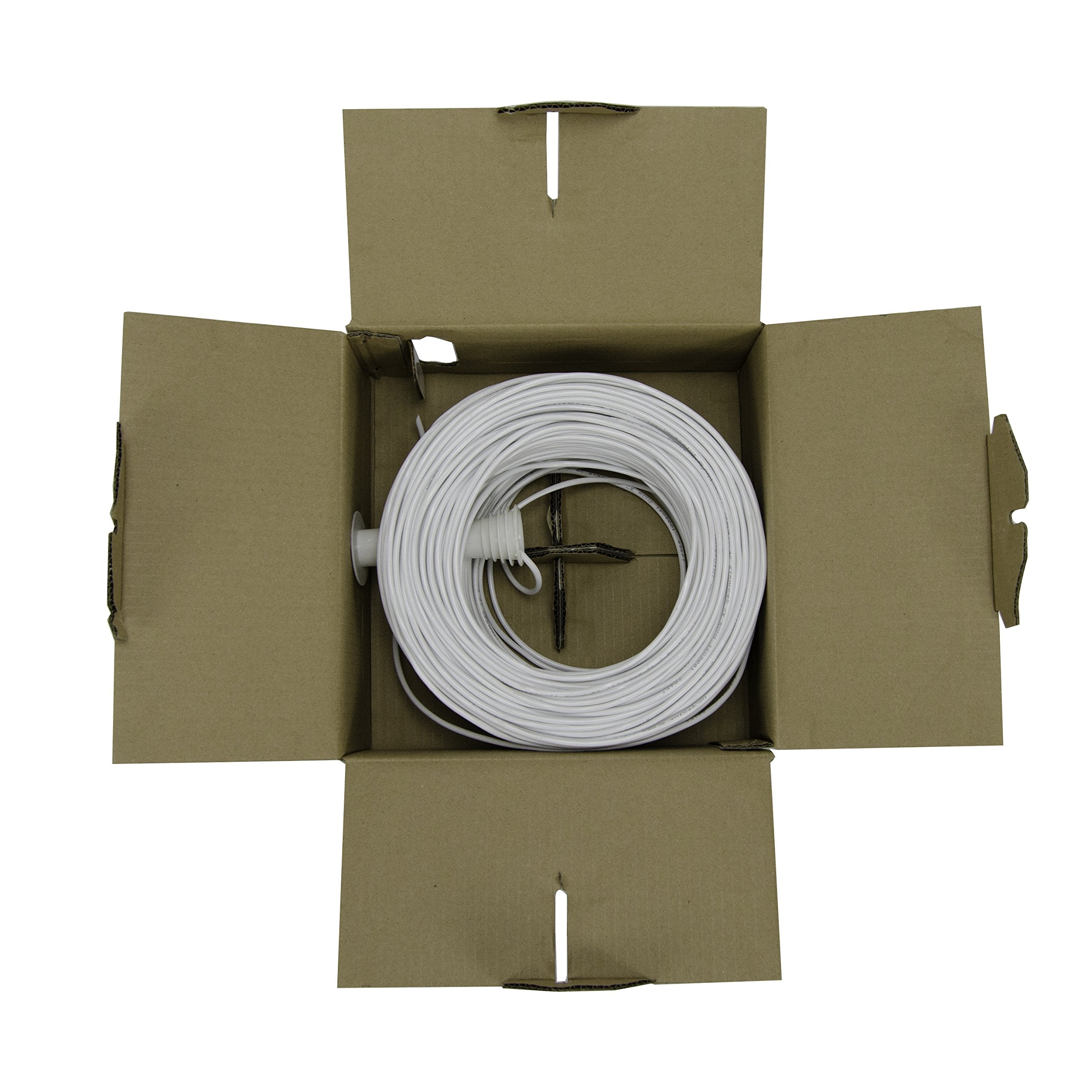 Navepoint Security Burglar Alarm Cable 22/4 22Awg Unshielded 500Ft White