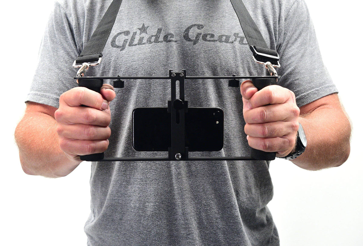 Glide Gear DM100 All Metal Professional Smartphone iPhone Mount Video Teleprompter Adapter Holder Shooter Camera Rig Phone Video-Maker Film-Maker Videographer for All Smartphones