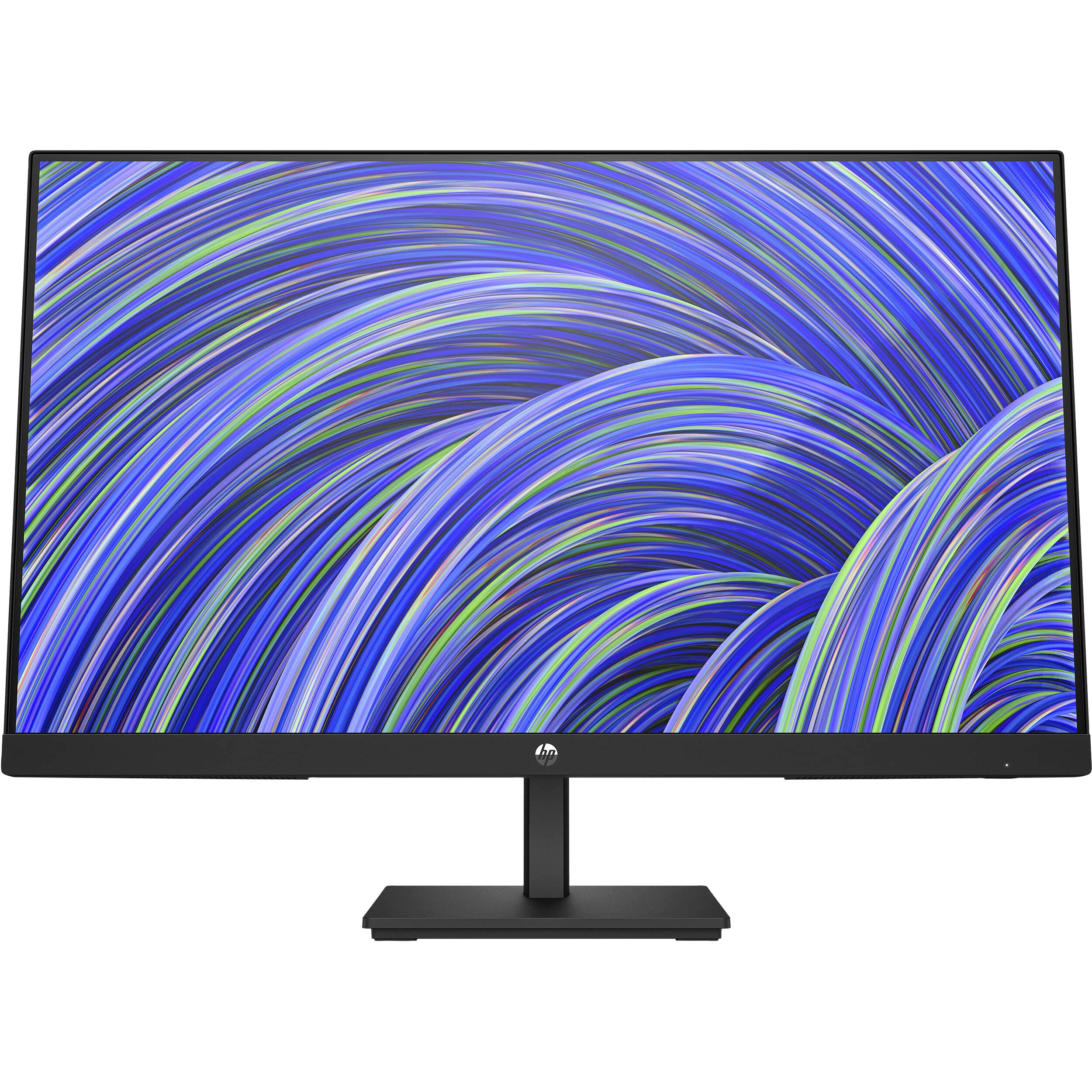 Hp V24I 24'' 1080P Computer Monitor Bundle With Docztorm Dock, 24'' Ips Full Hd (1920 X 1080) 75Hz Anti Glare Display, Amd Frees