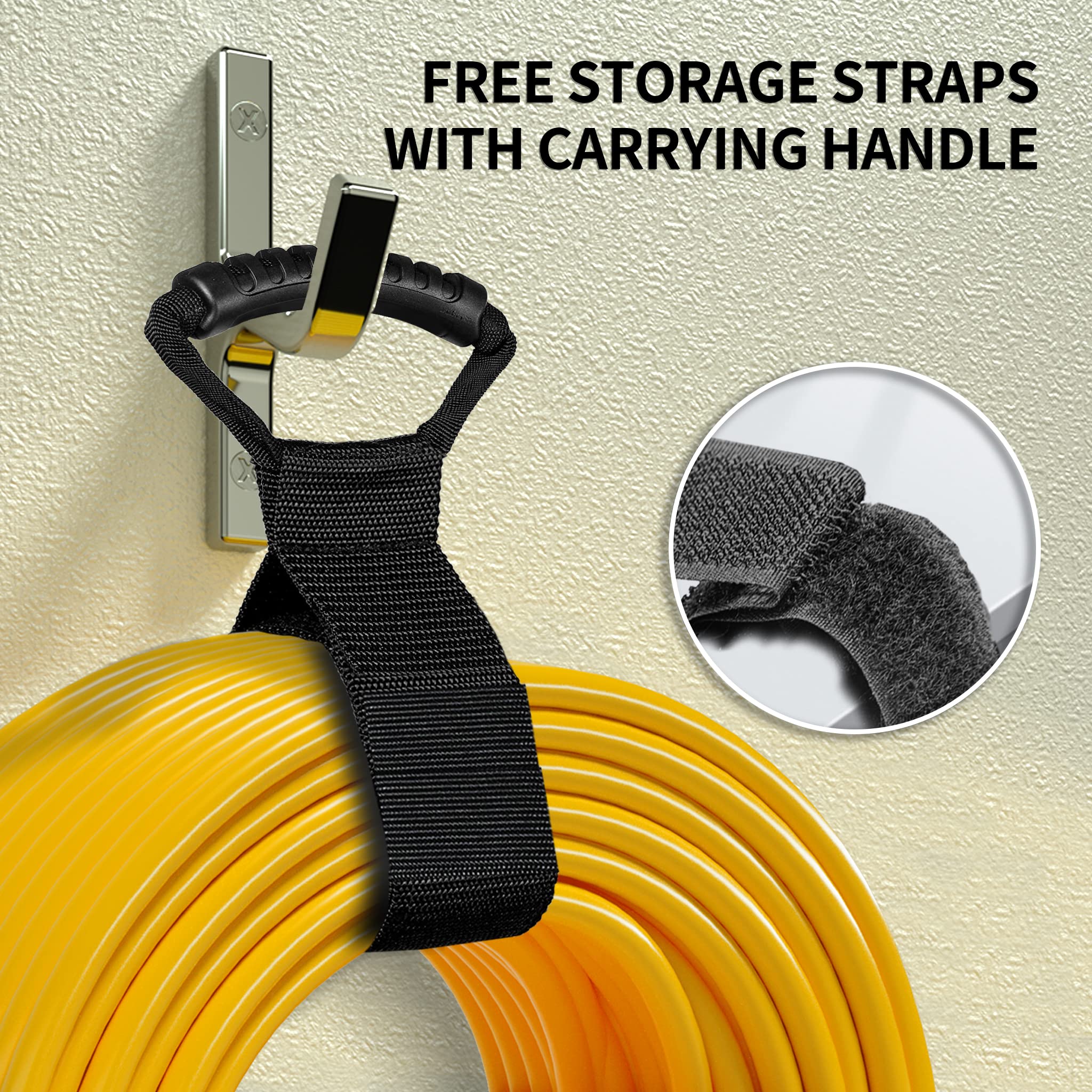 Huanchain 200 Ft 12/3 Gauge Outdoor Extension Cord Waterproof Heavy Duty With Lighted End, Flexible 3 Prong Electric Cord Outsid