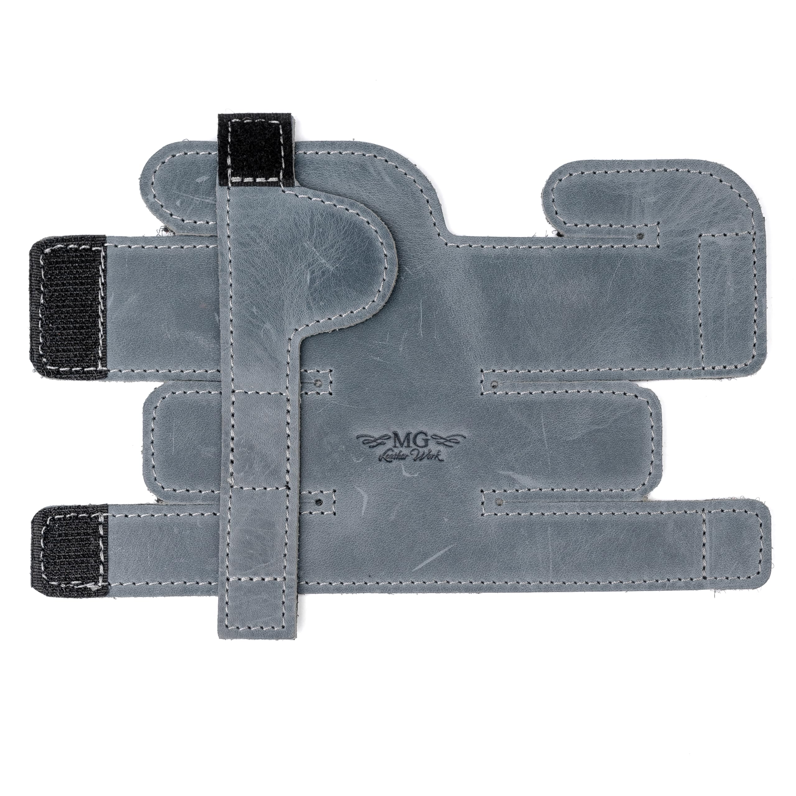 Trumpet Valve Guard XL Genuine Leather Protection Trumpet Valve Cover Valve Wrap (Gray)