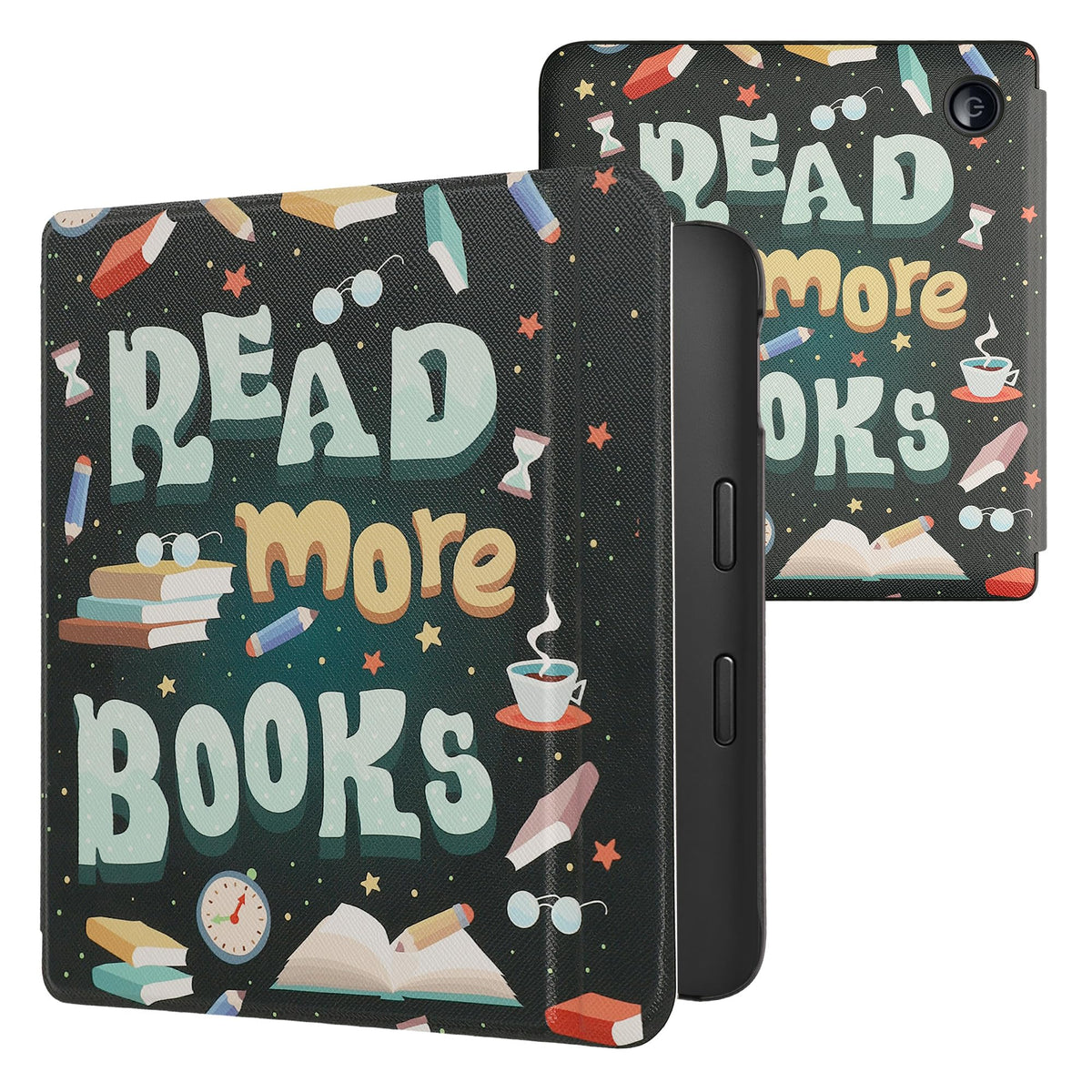 Kwmobile Case Compatible With Kobo Libra 2 Case   Ereader Cover   Read More Books Blue/Yellow/Green