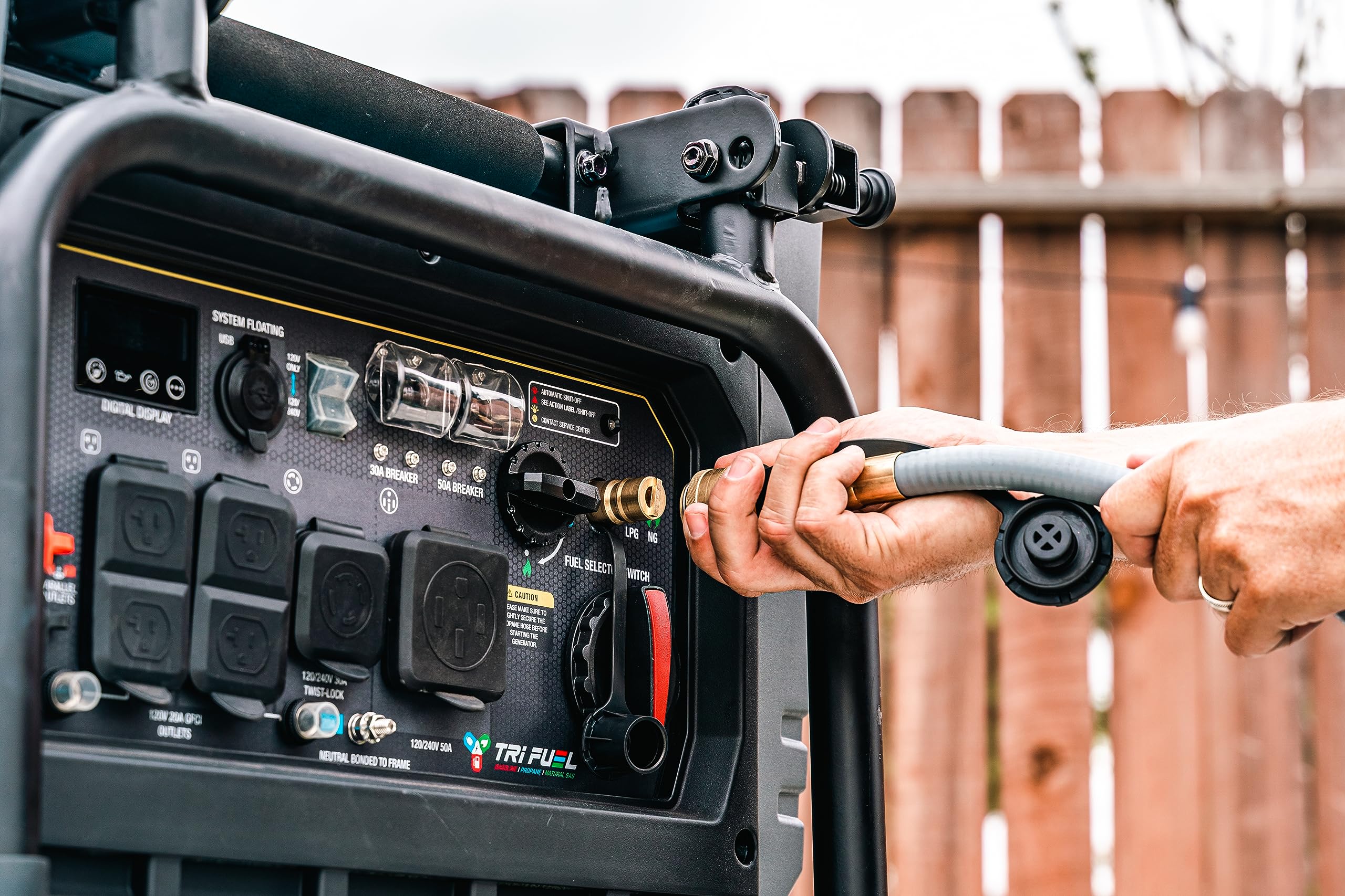 Pulsar 9500W Tri Fuel Gasoline Propane Natural Gas Portable Inverter Generator W/Remote Start & Co Sentry For Home Use Gs95Tisco