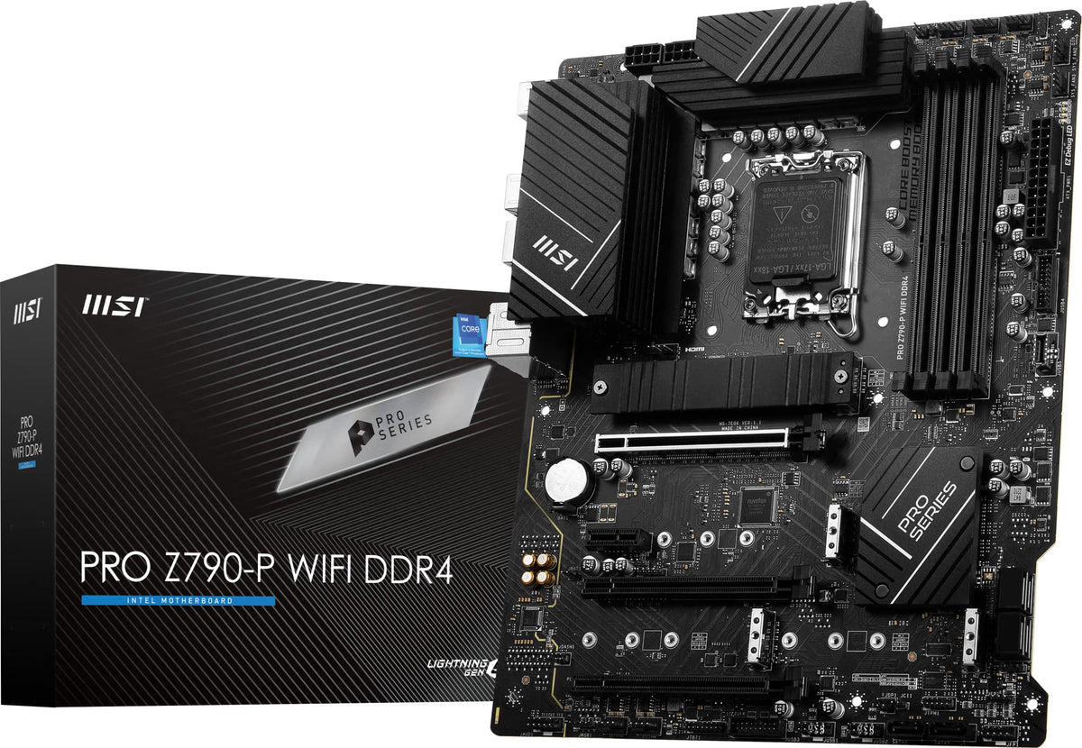 Msi Pro Z790 P Wifi Ddr4 Proseries Motherboard (Supports 12Th13Th Gen Intel Processors Lga 1700 Ddr4 Pcie 5.0 M.2 2.5Gbps Lan Us