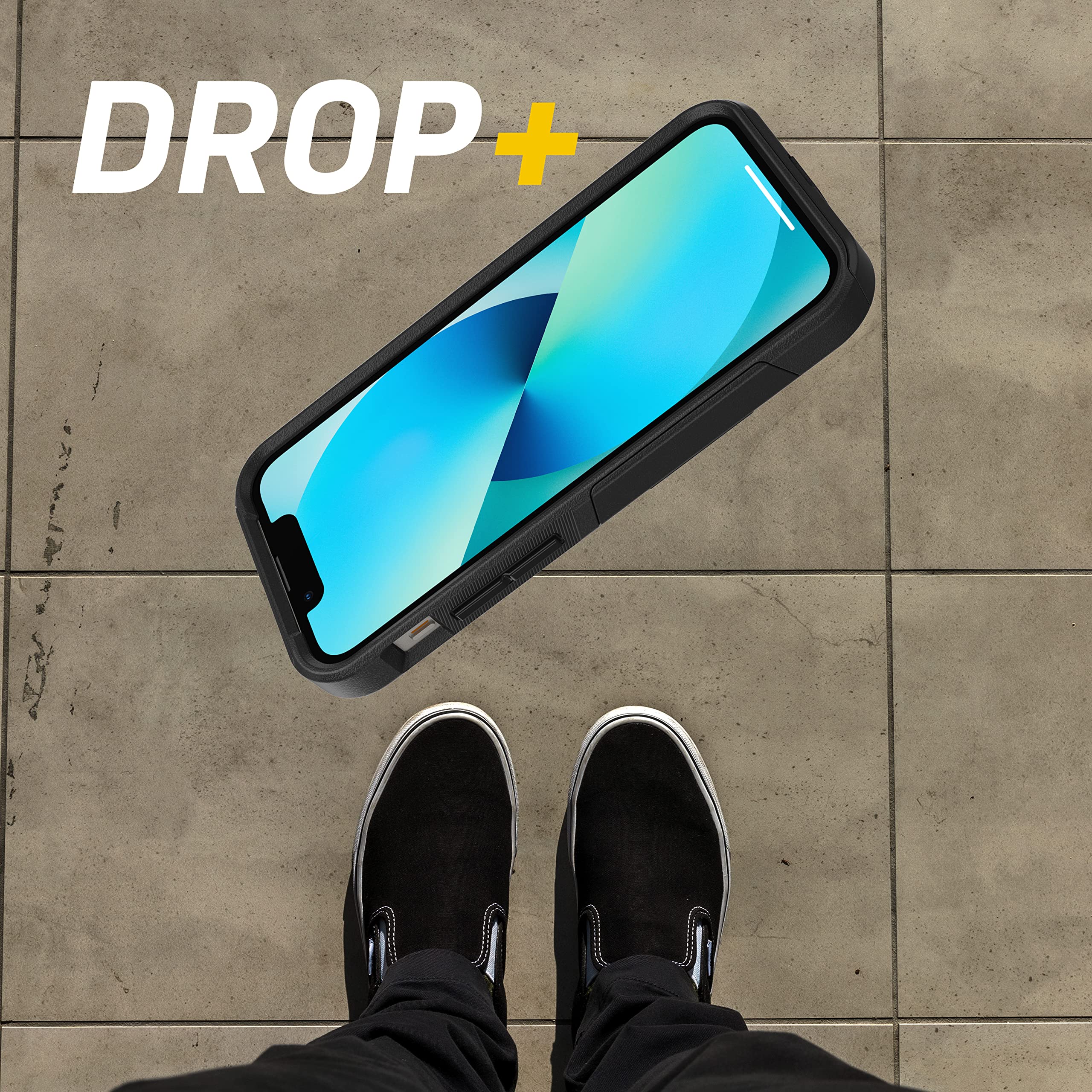 OtterBox Commuter Series Case for iPhone 13 Mini & 12 Mini - Black, Slim & Tough, Pocket-Friendly with Port Protection