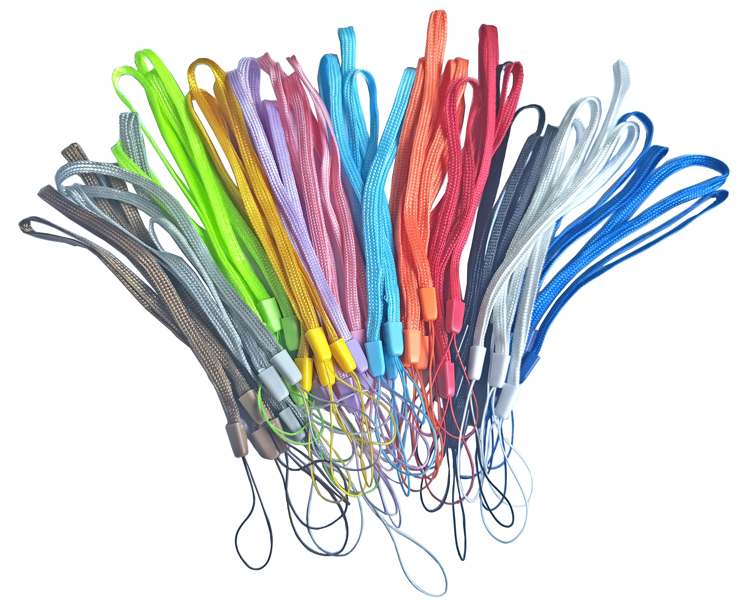 Coloryourlife Multi Color Wrist Straps Lanyards Strings For Usb Flash Drive Memory Stick Stylus Pens And Small Items With Microf