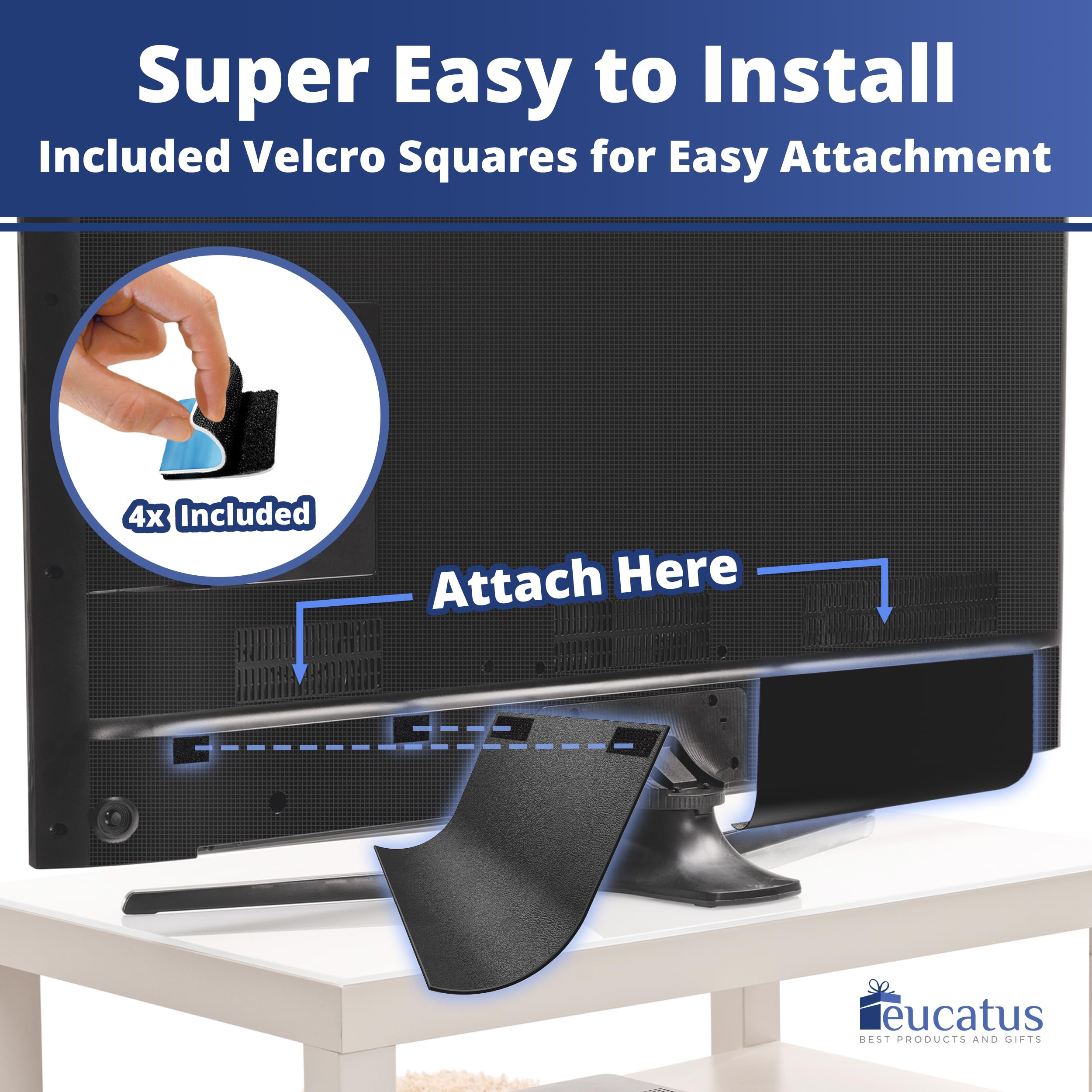 Eucatus Best Products & Gifts Tv Speaker Passive Amplifier Set: Redirect Home Theater Sound Toward You, Not The Floor. Improve S