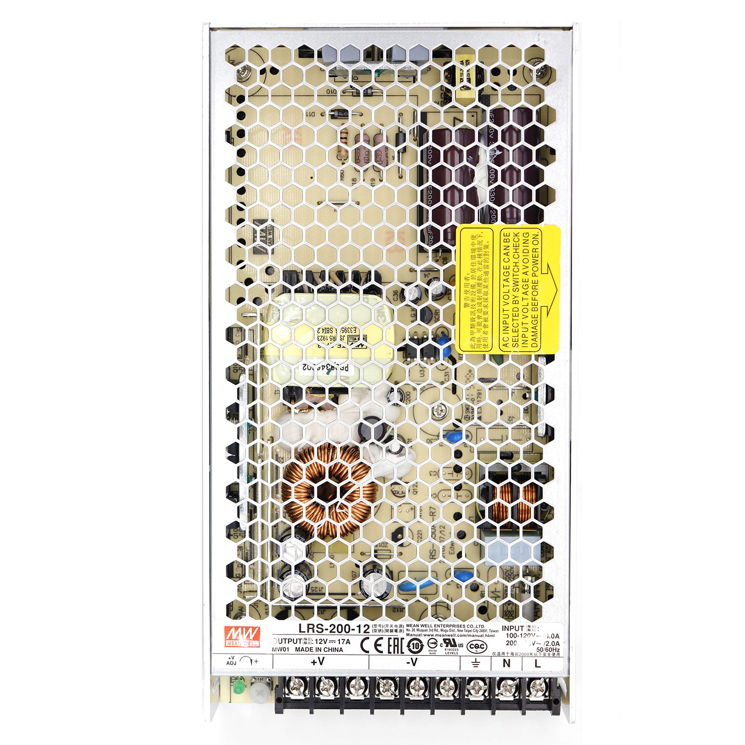 Mean Well Lrs 200 12 Single Output Switching Mode Power Supply 204W 12Vdc 17A Output (Lrs Series 200W 12V)
