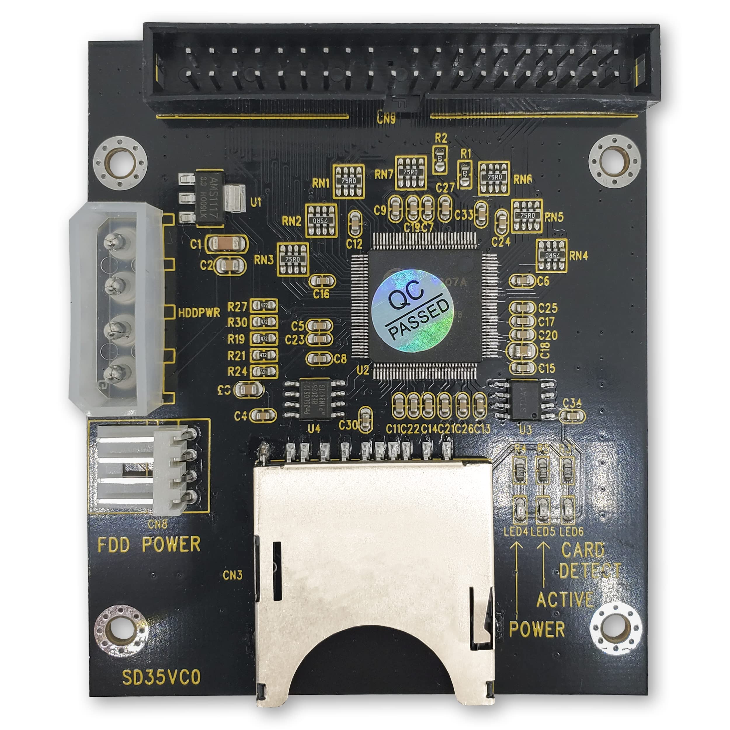 Sonilco Sd Sdhc Memory Card To 3.5'' 40 Pin Ide Hard Disk Drive Adapter Secure Digital Converter