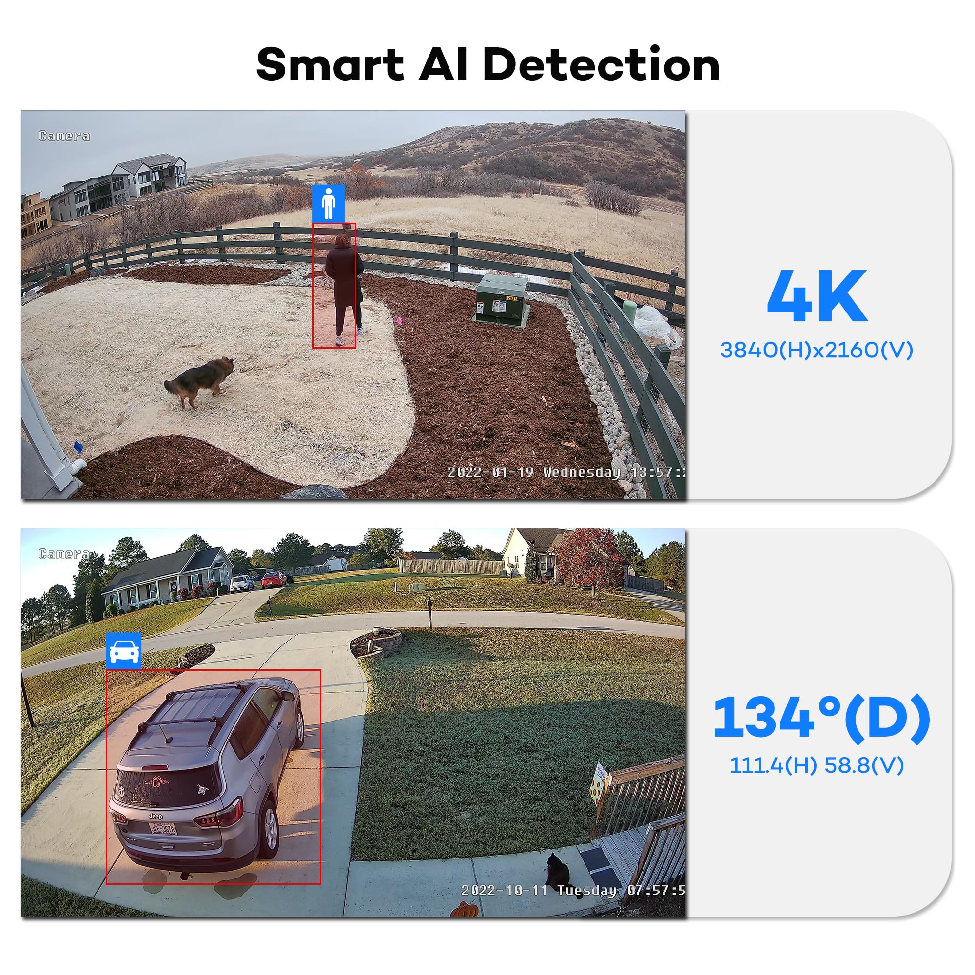 Onwote Nvr Poe Security Camera System 4K, 16 Channel 12Mp Commercial Nvr 4Tb, 8X 8Mp Wired Outdoor Ip Cameras, 134� Fov, Ai Detection, 24/7 Video Audio Recording, Cctv Surveillance For Home Business