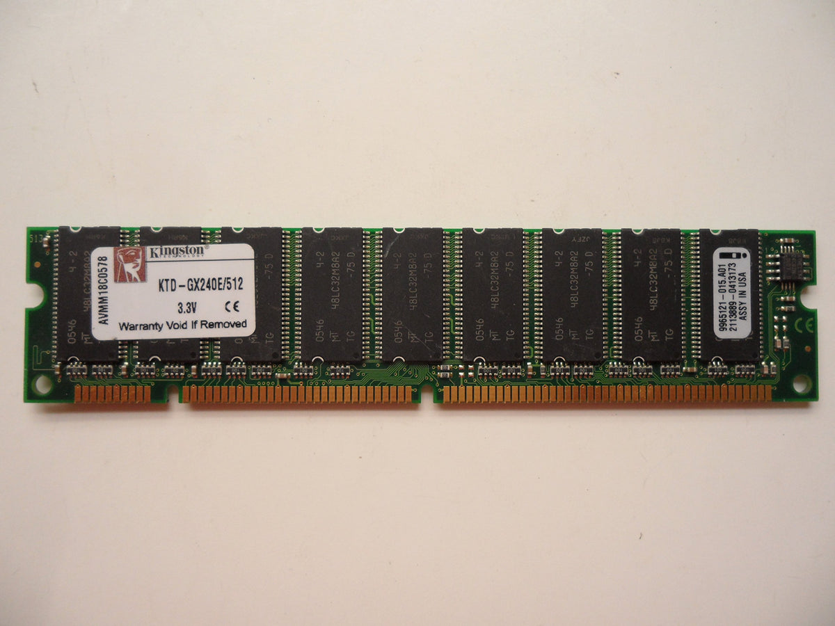 Memory Upgrades 512Mb 168 Pin 133Mhz Dimm Sdram